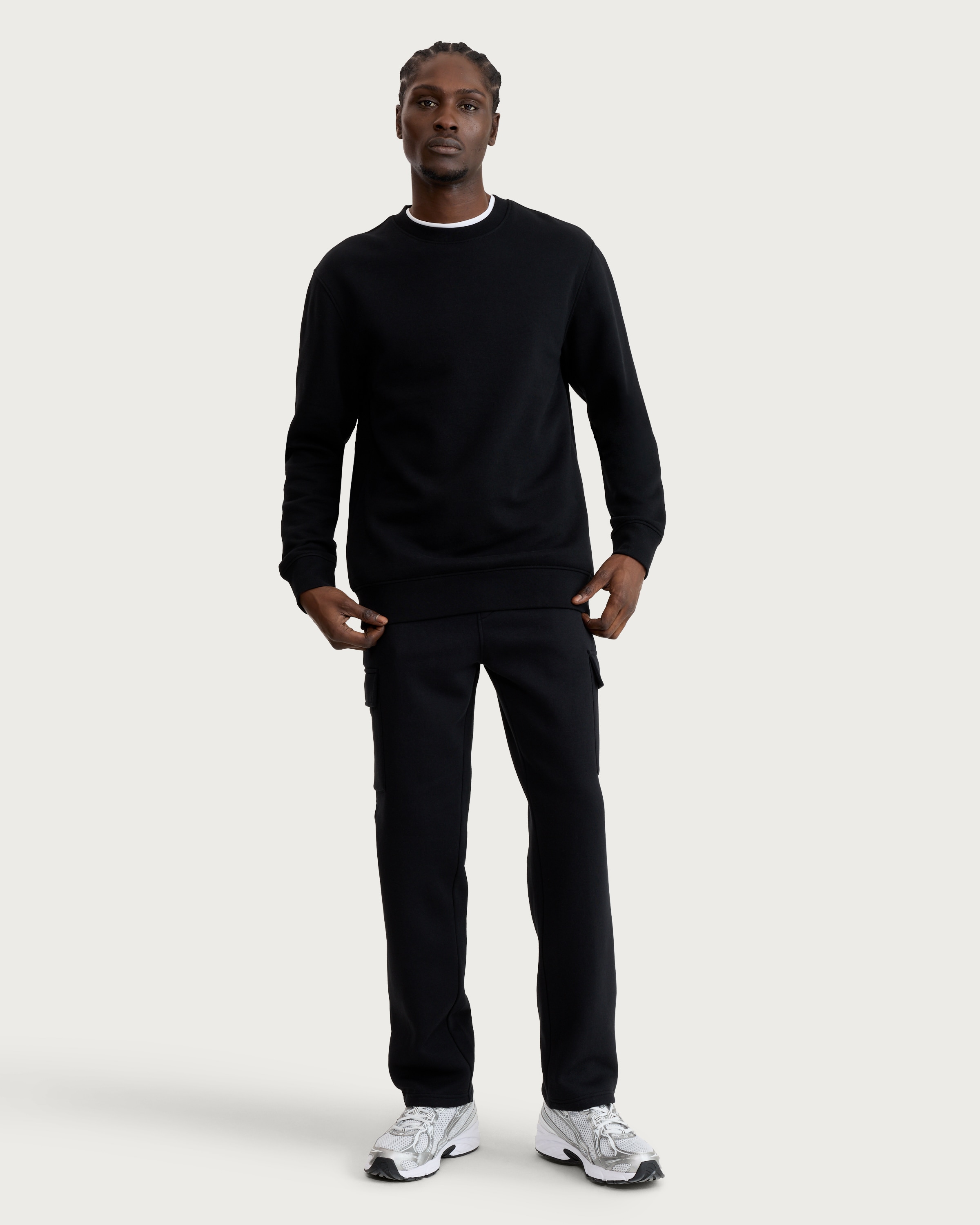 F&F Cotton Rich Regular Fit Sweatshirt in Black thumbnail 2