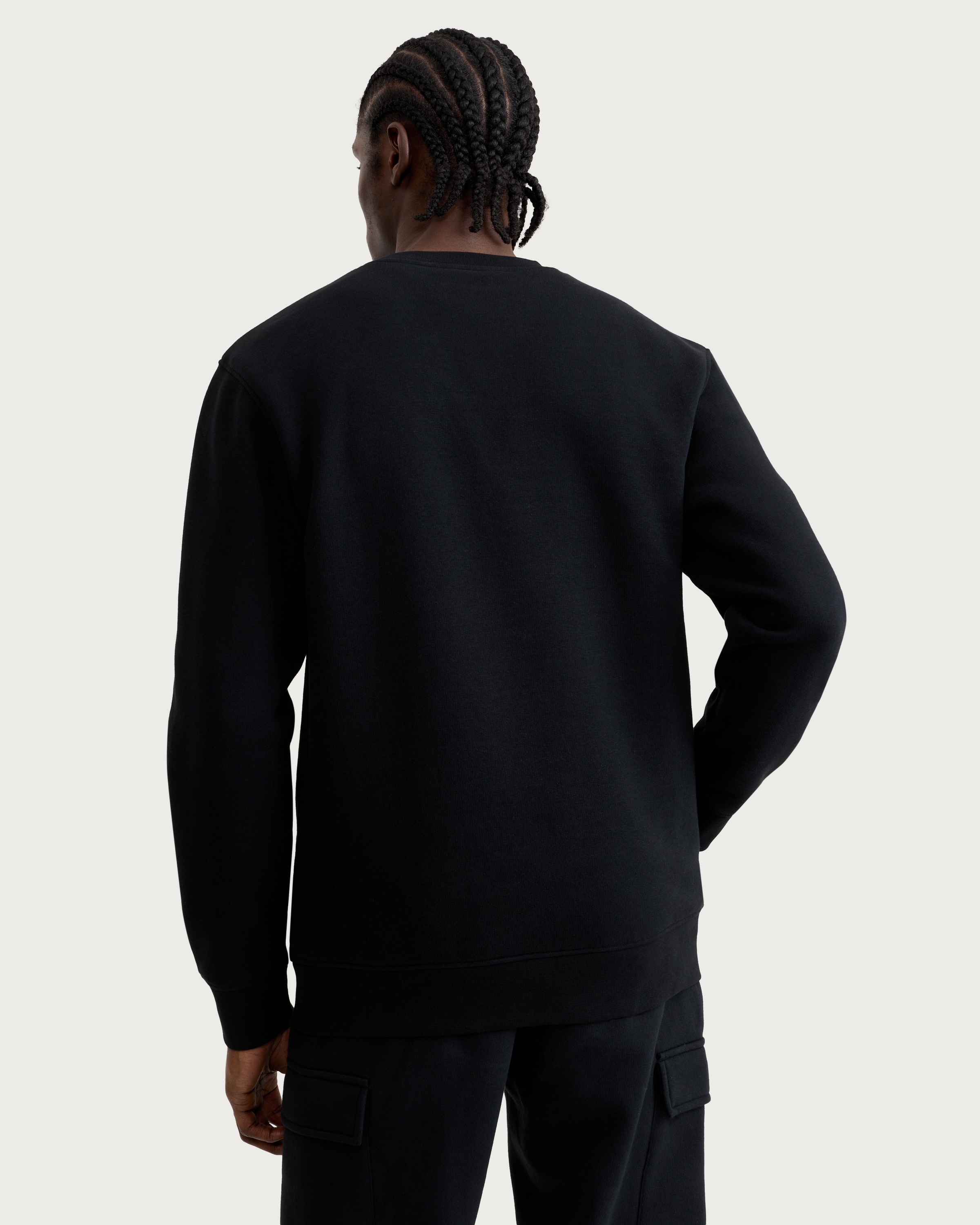 F&F Cotton Rich Regular Fit Sweatshirt in Black thumbnail 3