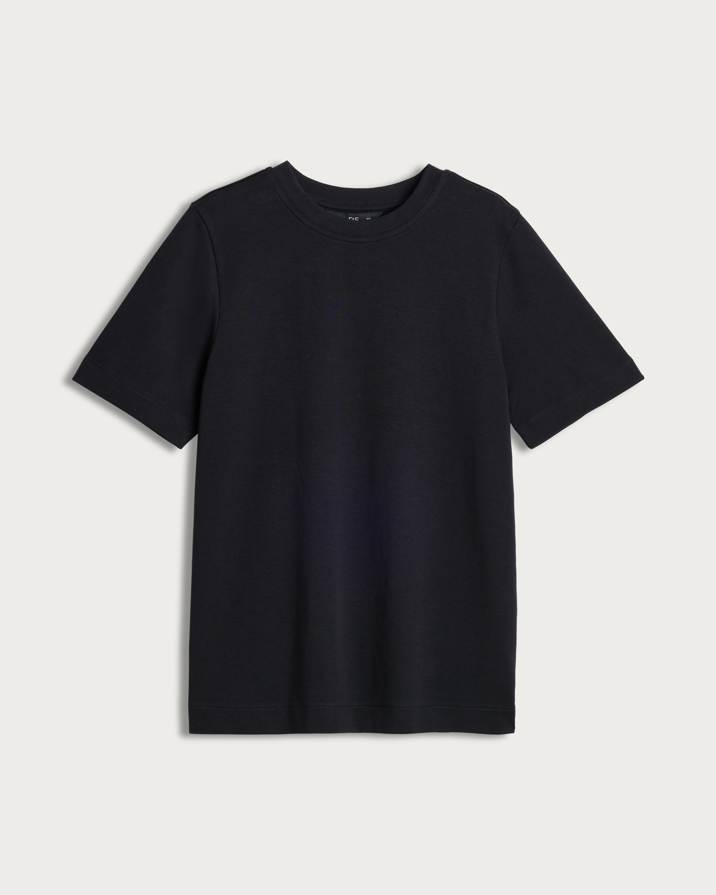 F&F Pure Cotton Heavyweight Crew Neck T-Shirt in Black thumbnail 4