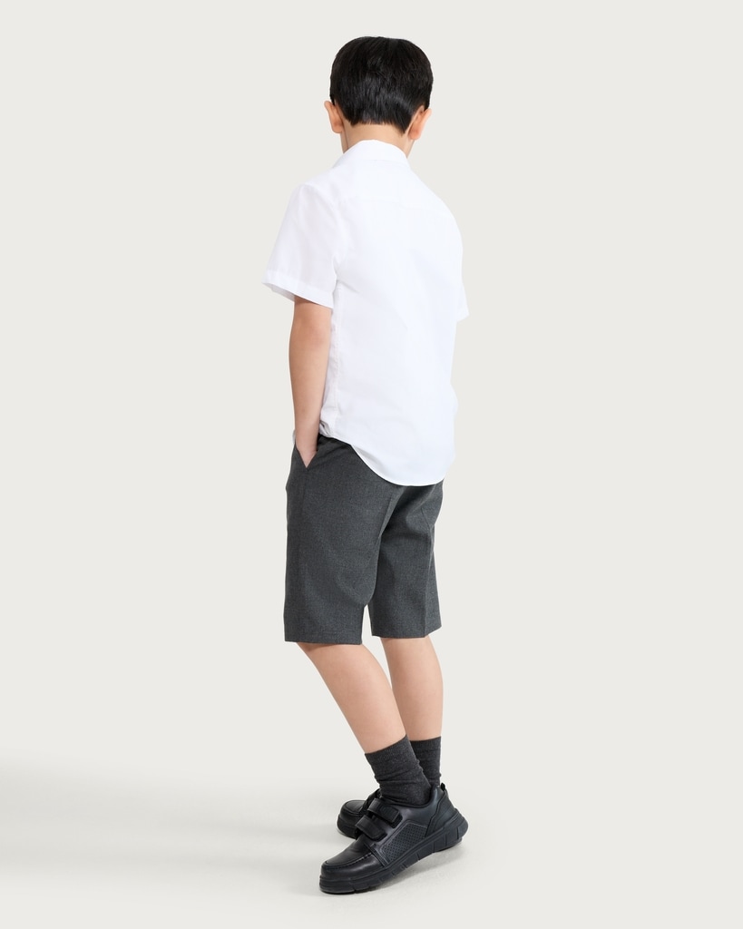 F&F School Boys 2-Pack Slim Fit Shorts in Grey thumbnail 3