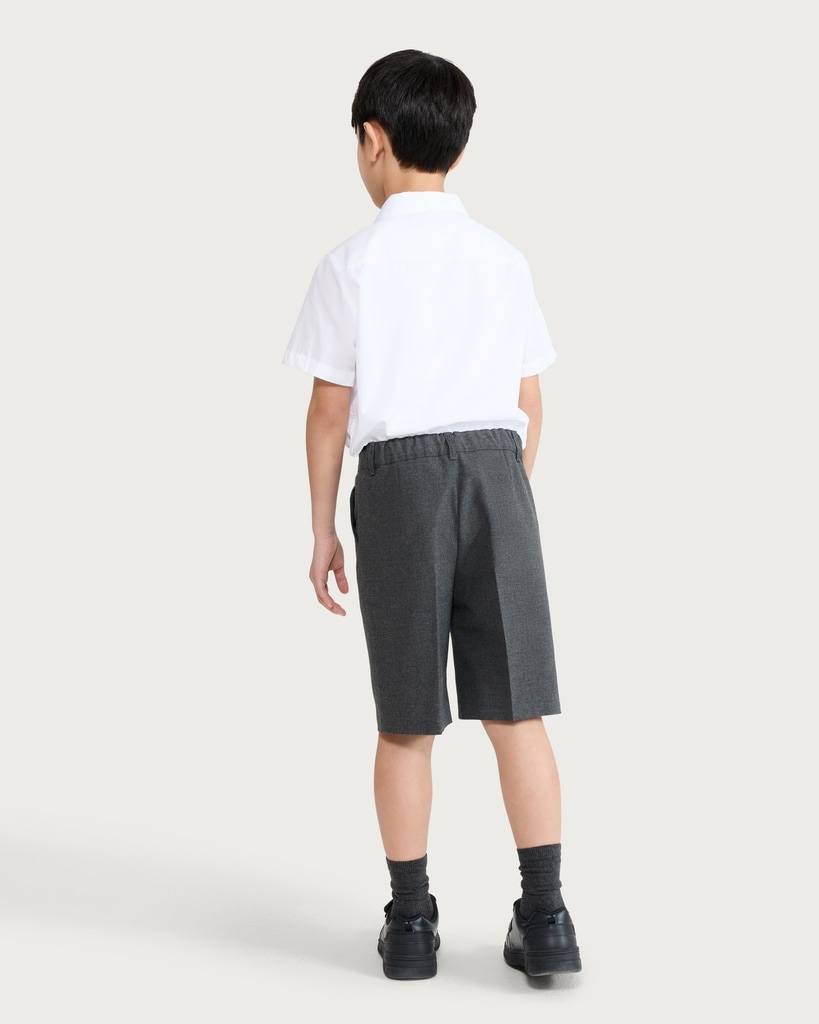 F&F School Boys 2-Pack Regular Fit Shorts in Grey thumbnail 3