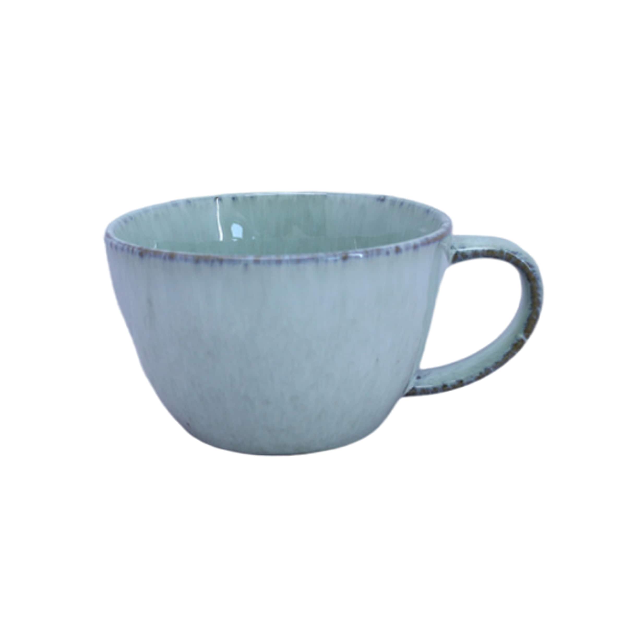 F&F Home Green Reactive Glaze Cappucino Mug