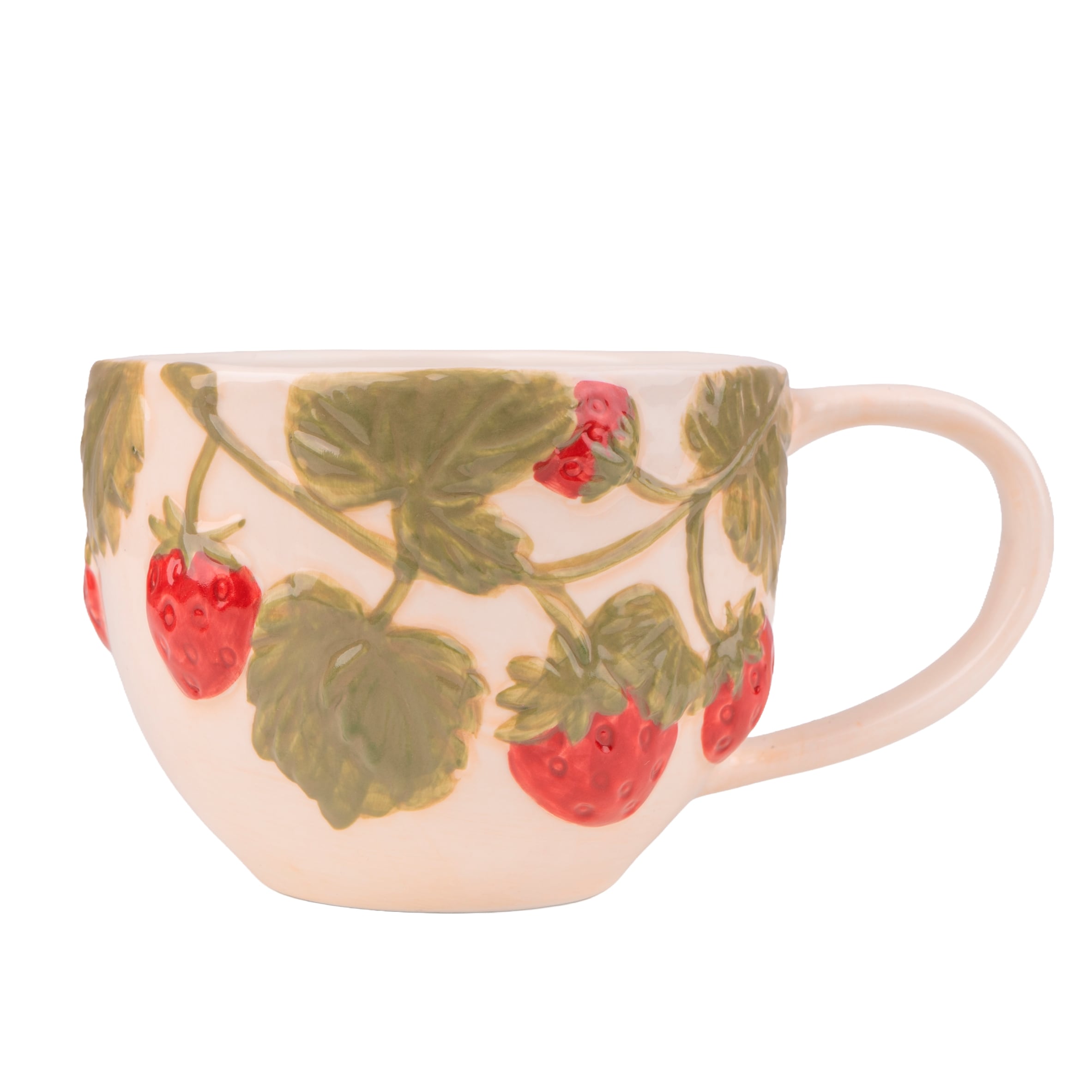 Candlelight Strawberry Embossed Mug