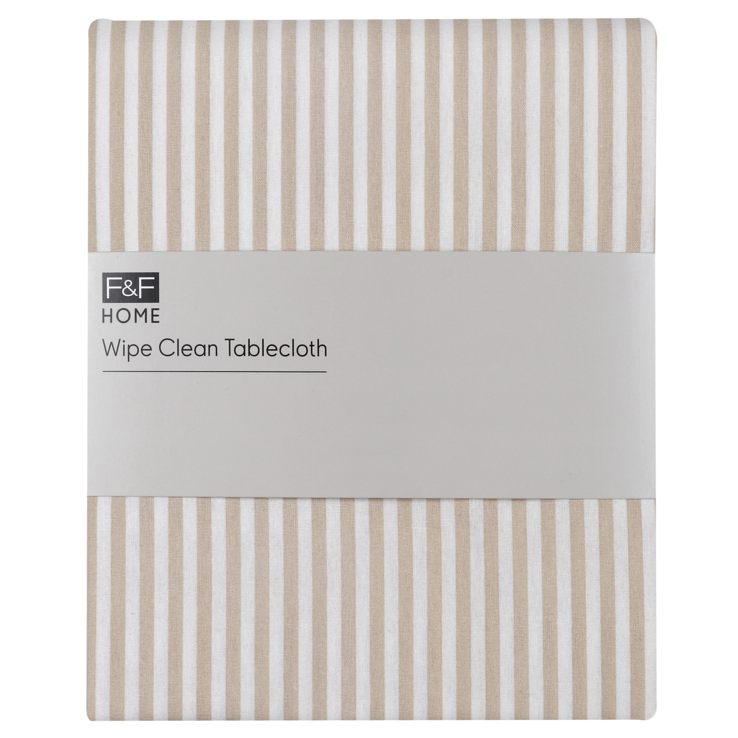 F&F Home Wipe Clean Stripe Tablecloth
