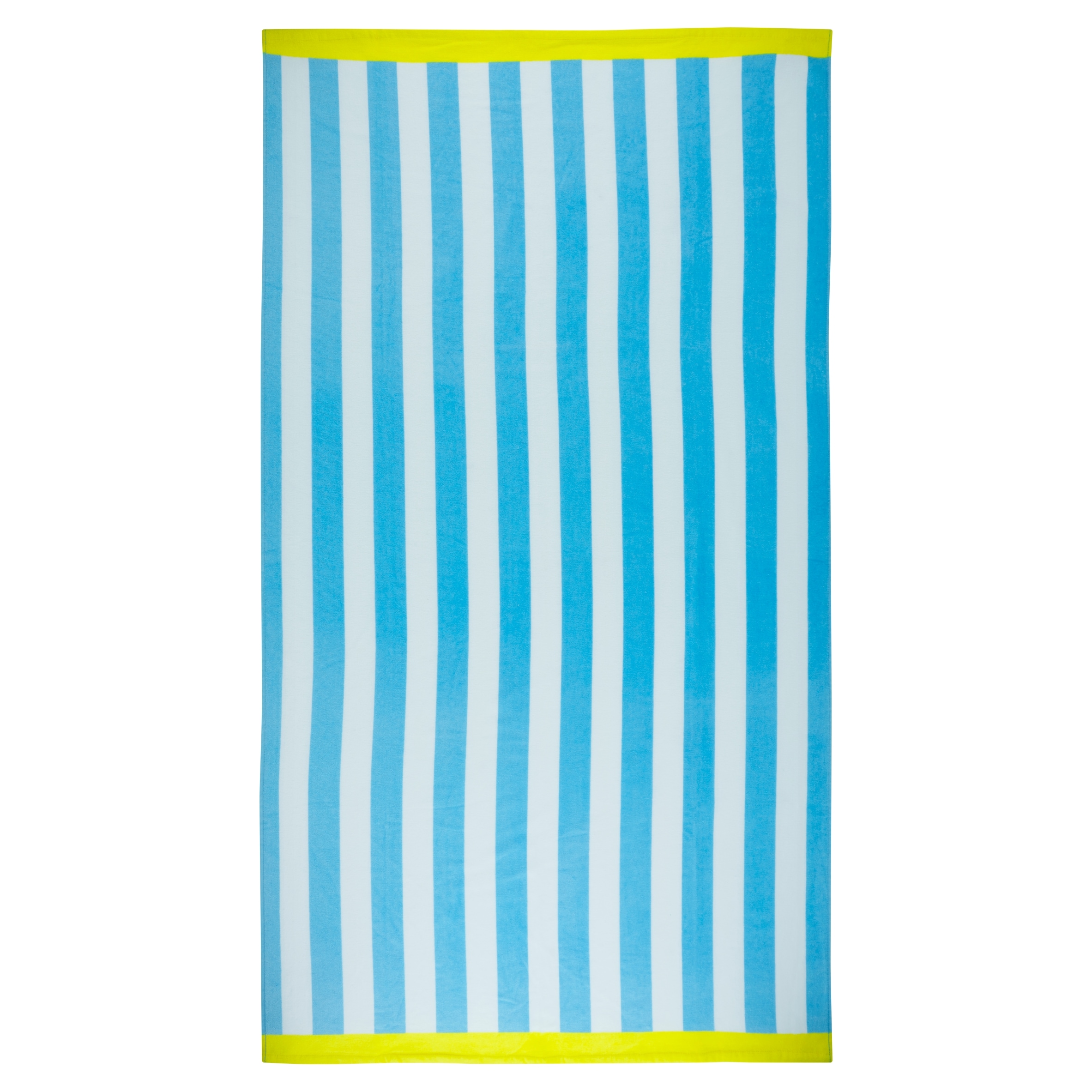 F&F Home Aqua Oversize Stripe Beach Towel