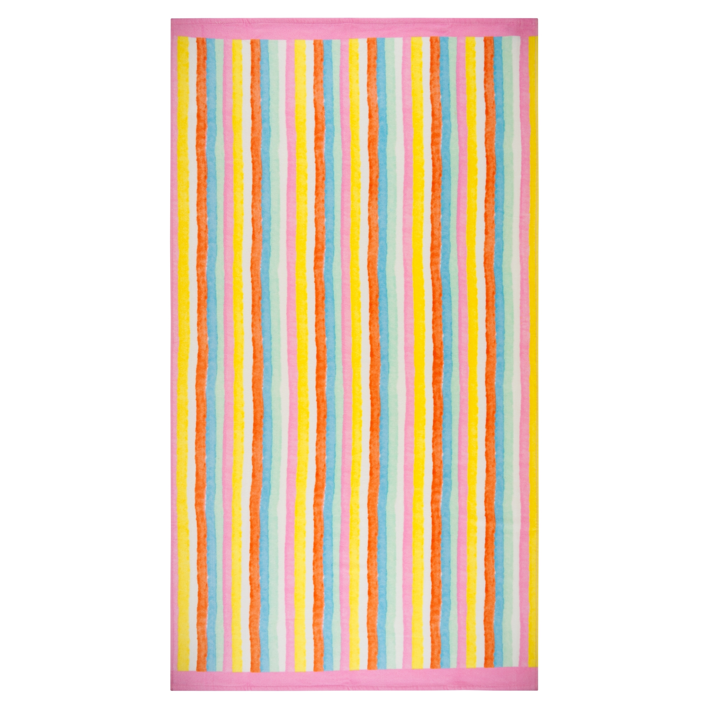 F&F Home Multicolour Wavy Oversized Stripe Beach Towel