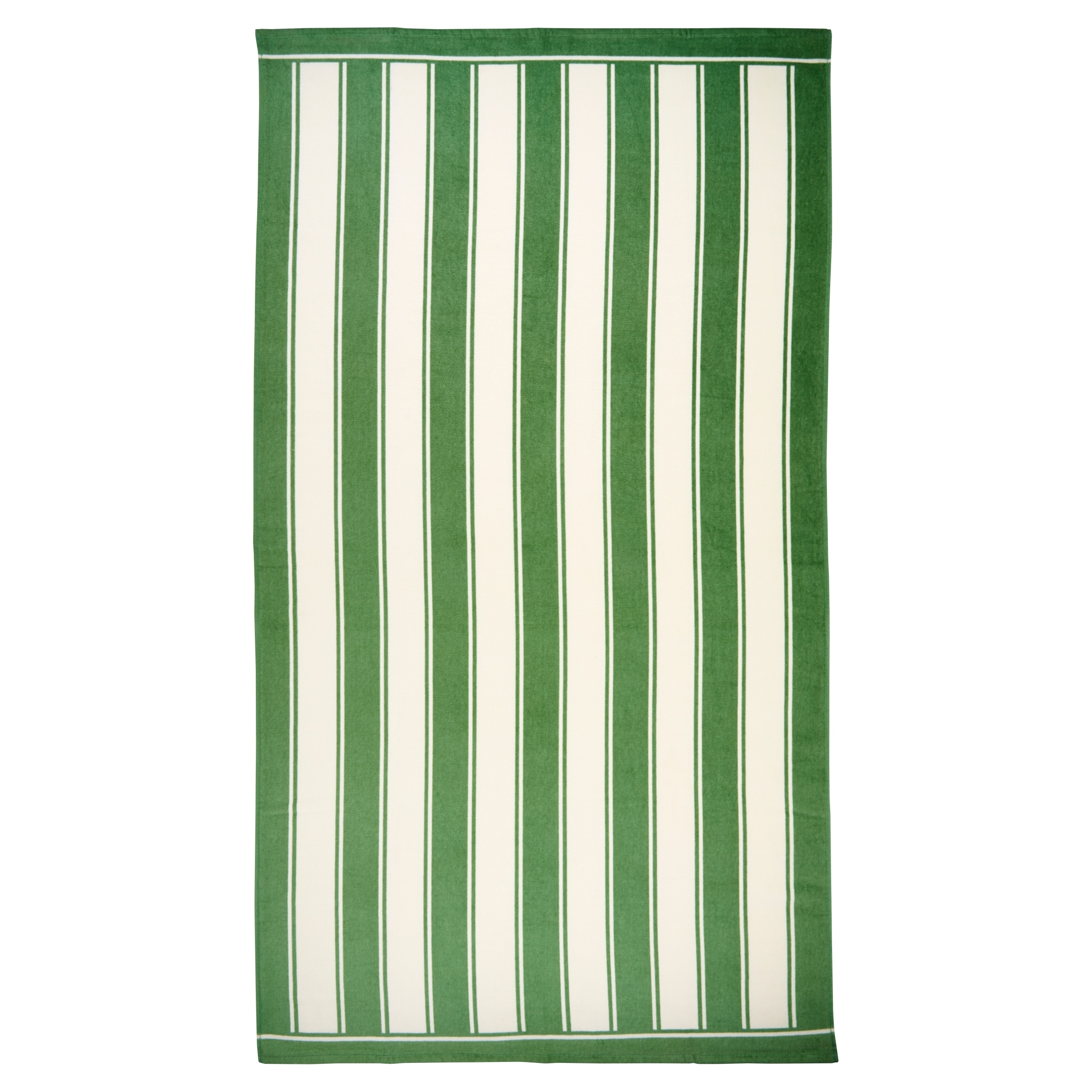 F&F Home Green Oversized Stripe Beach Towel