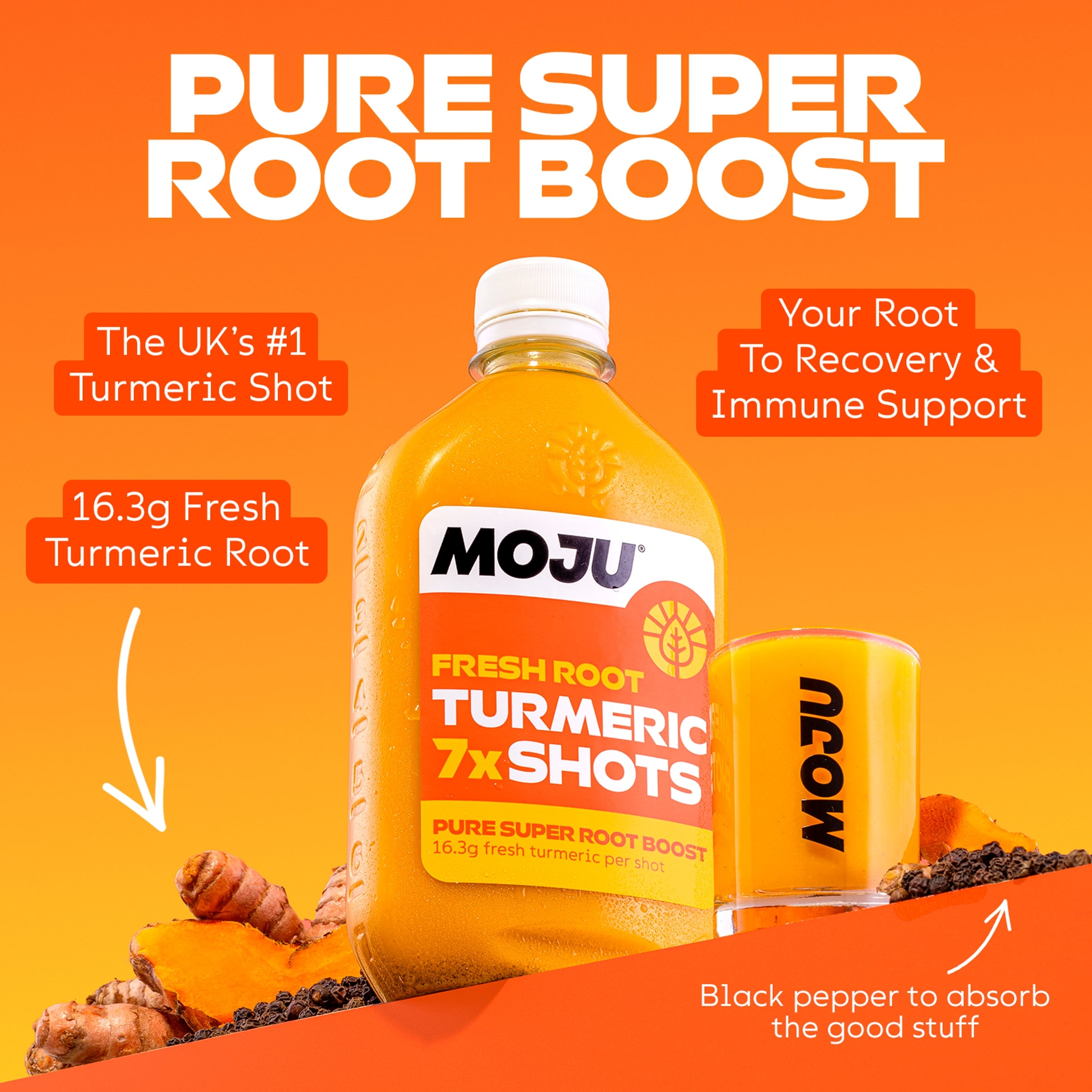 MOJU Turmeric Dosing Bottle 7x Shots 420ml thumbnail 3