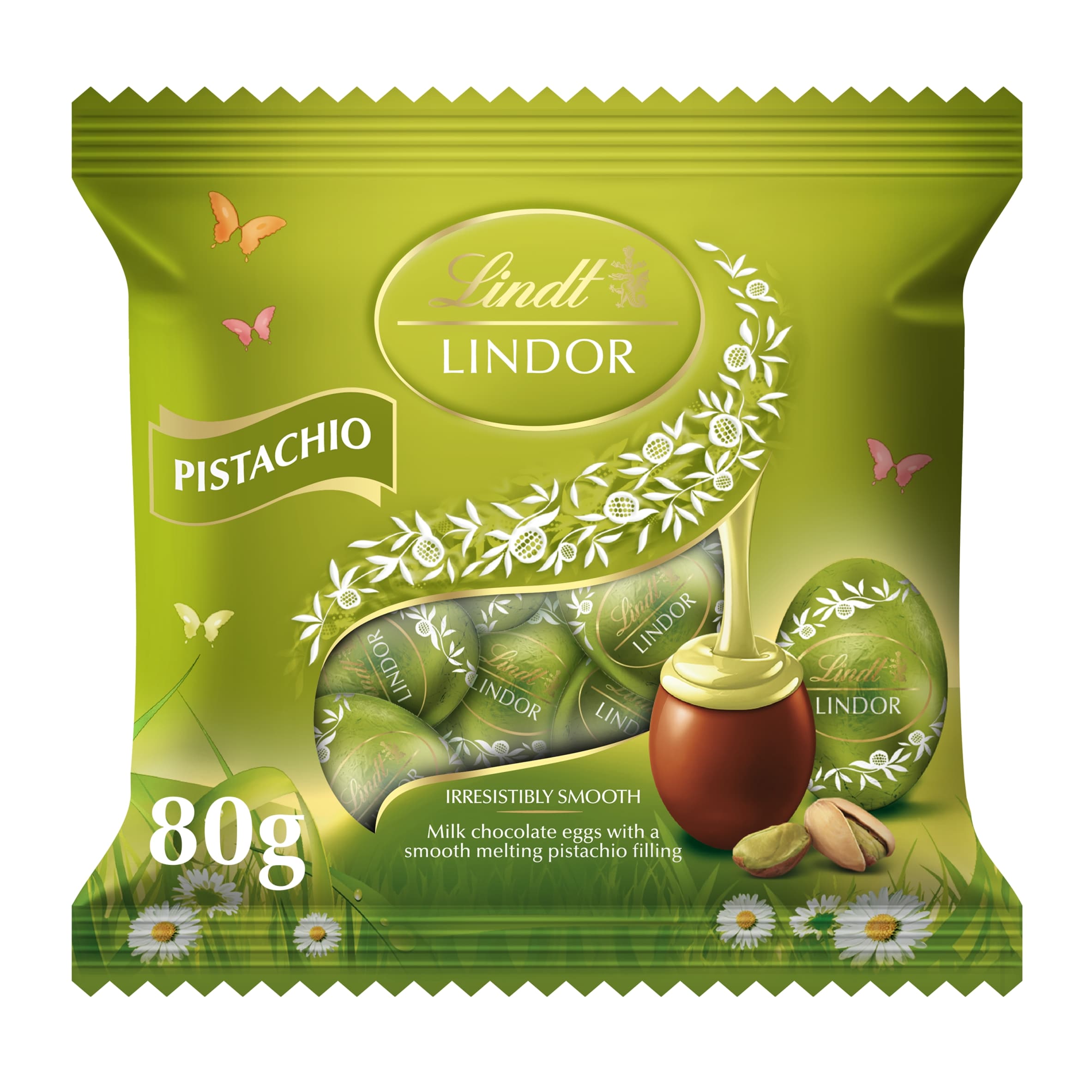 Lindt Lindor Mini Pistachio Eggs 80g