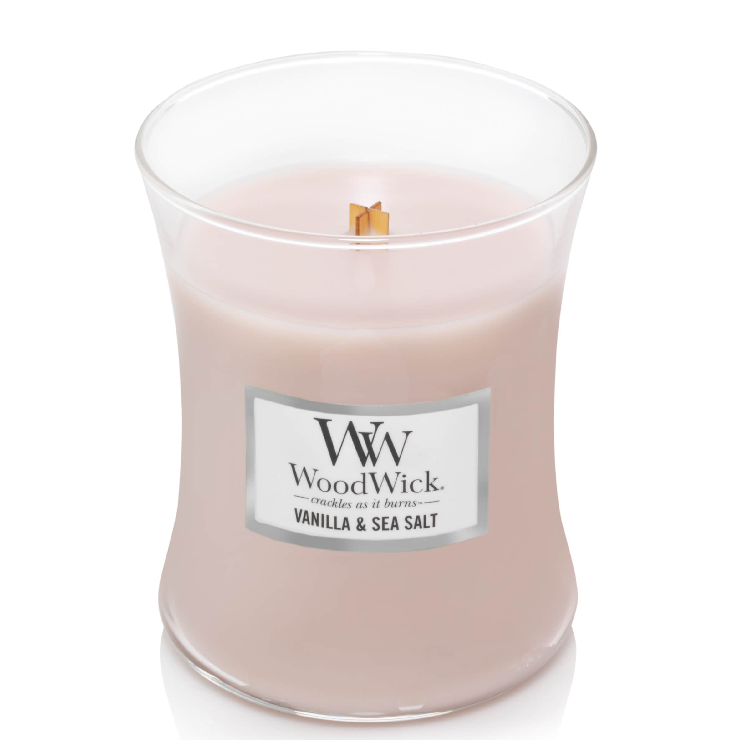 Woodwick Vanilla and Seasalt Medium Hourglass Candle 275g thumbnail 3