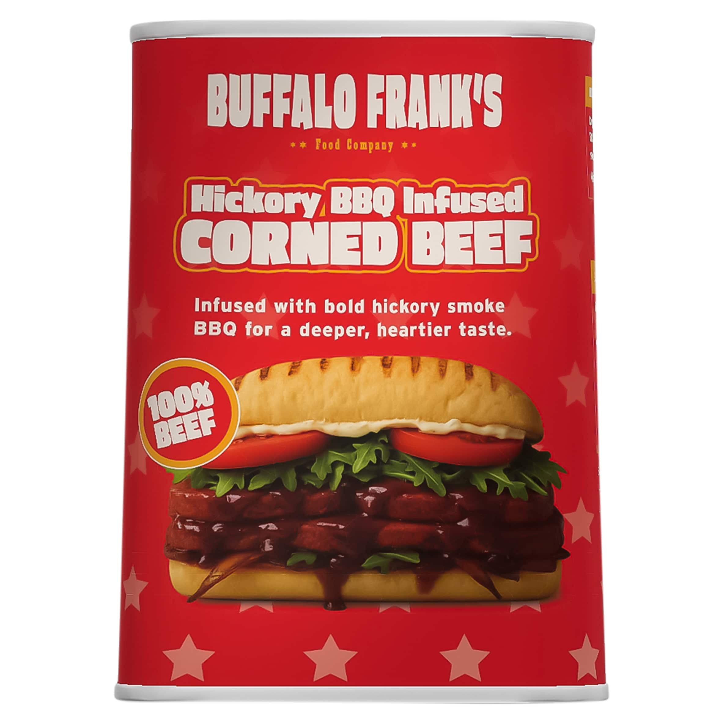 Buffalo Franks Hickory BBQ infused Corned Beef 340g