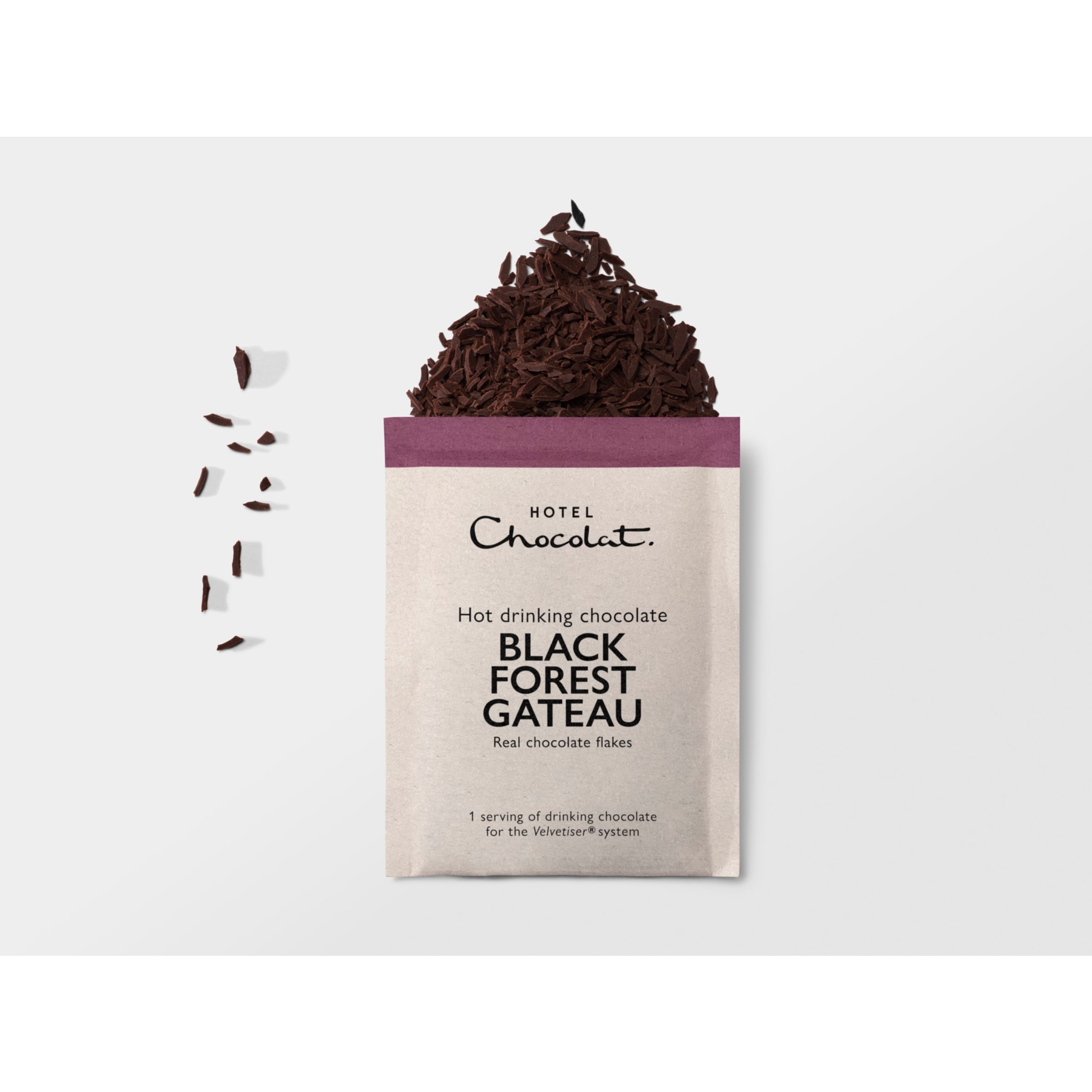 Hotel Chocolat Hot Drinking Chocolate Black Forest Gateau 5 x 31g thumbnail 3