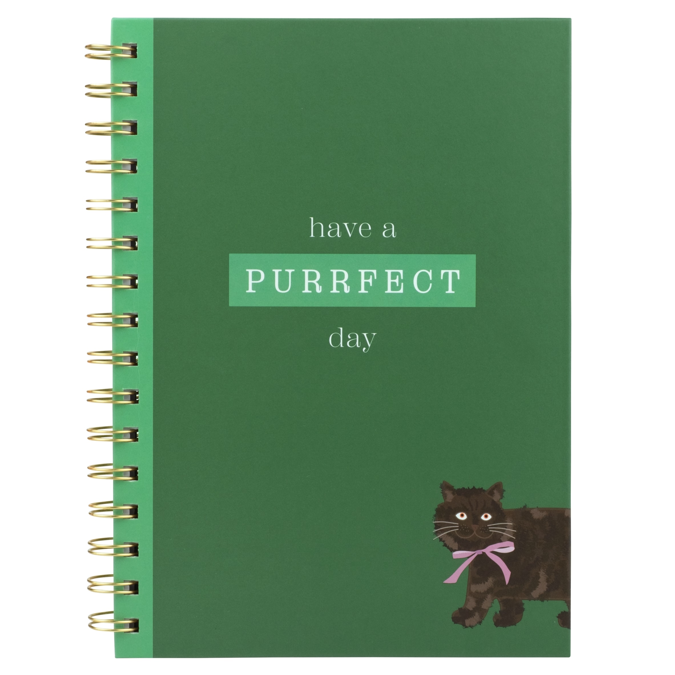 Woodvale A5 Wiro Have a Purrfect Day Notebook