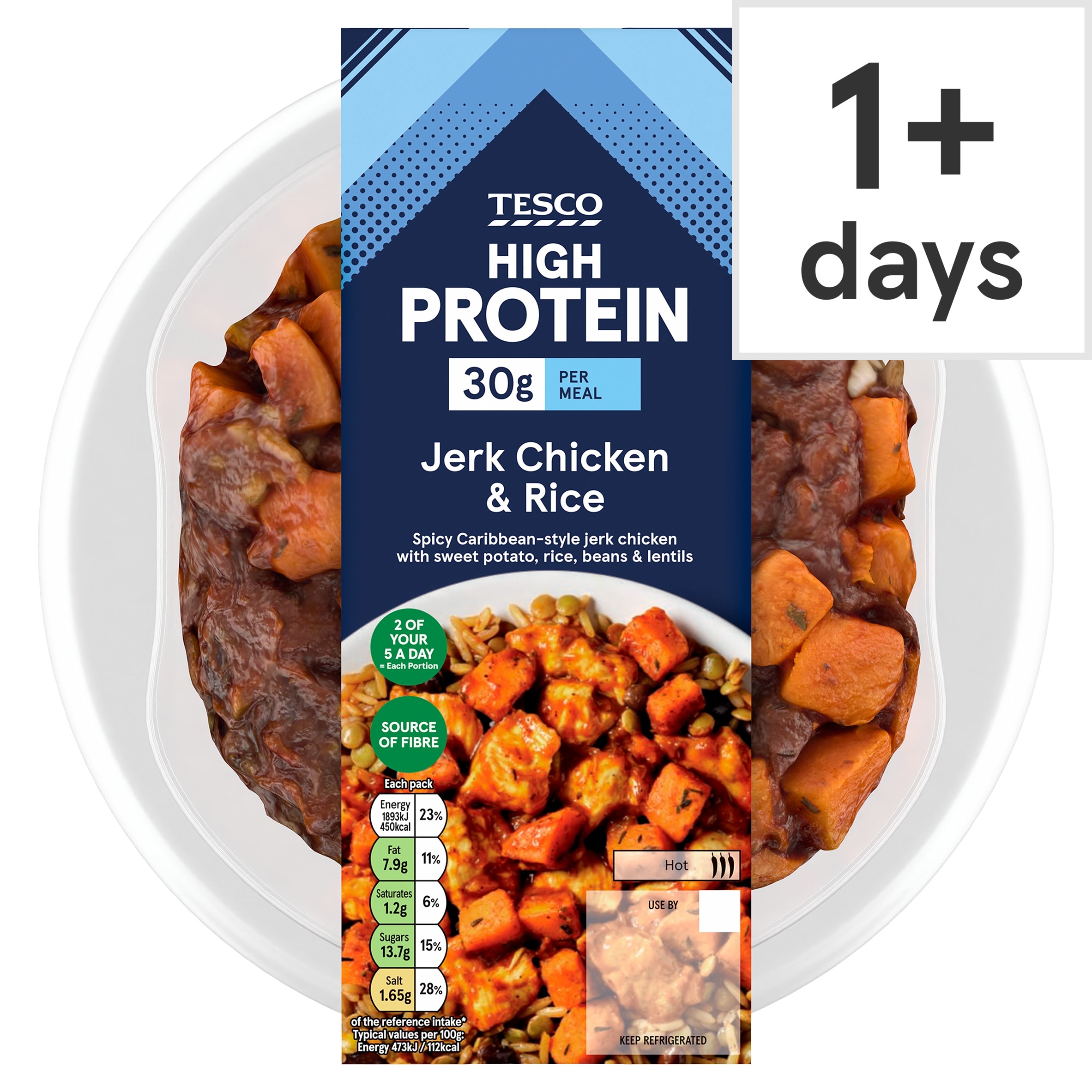 Tesco High Protein Jerk Chicken & Rice 400g