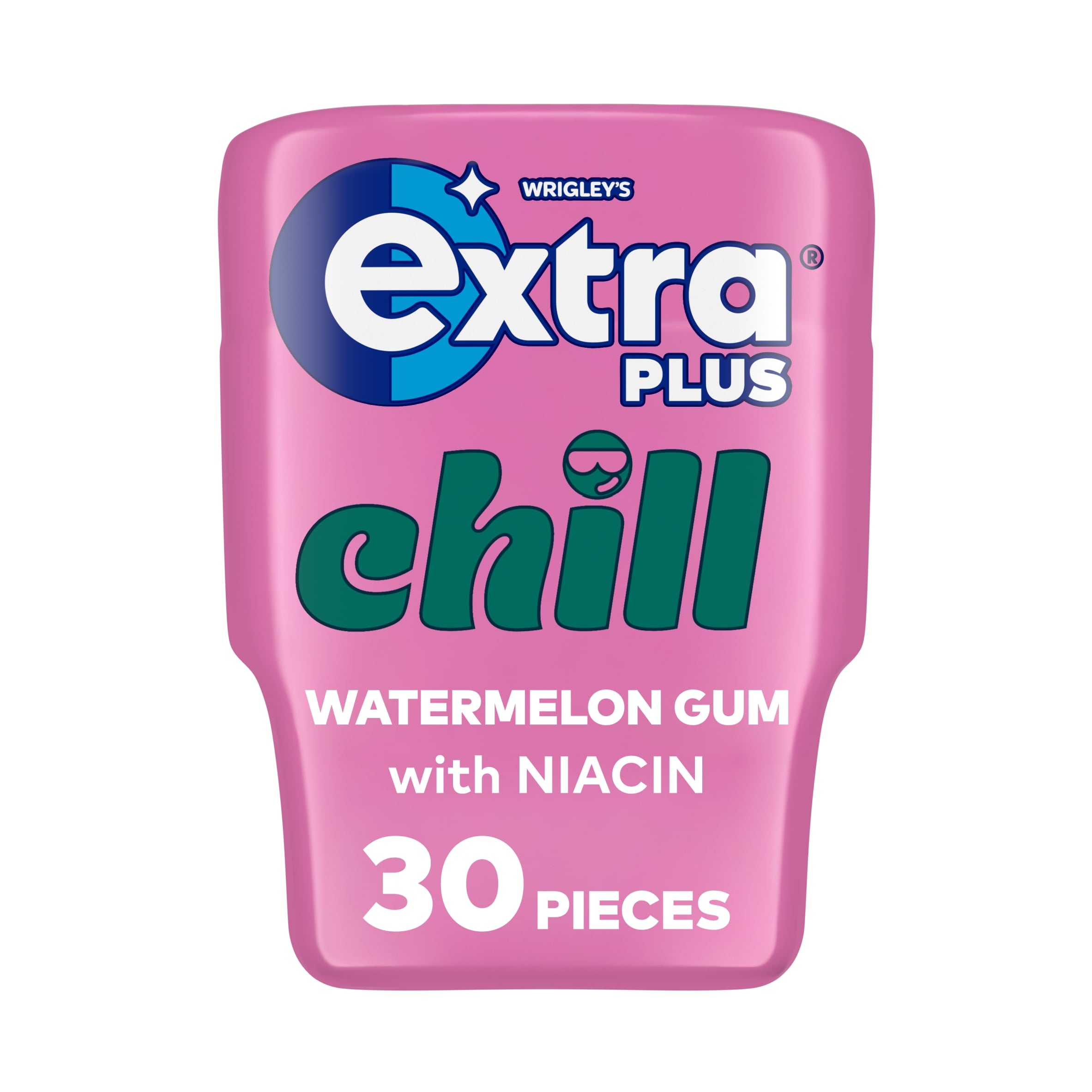 Extra Plus Chill Sugarfree Chewing Gum Bottle 30 Pieces