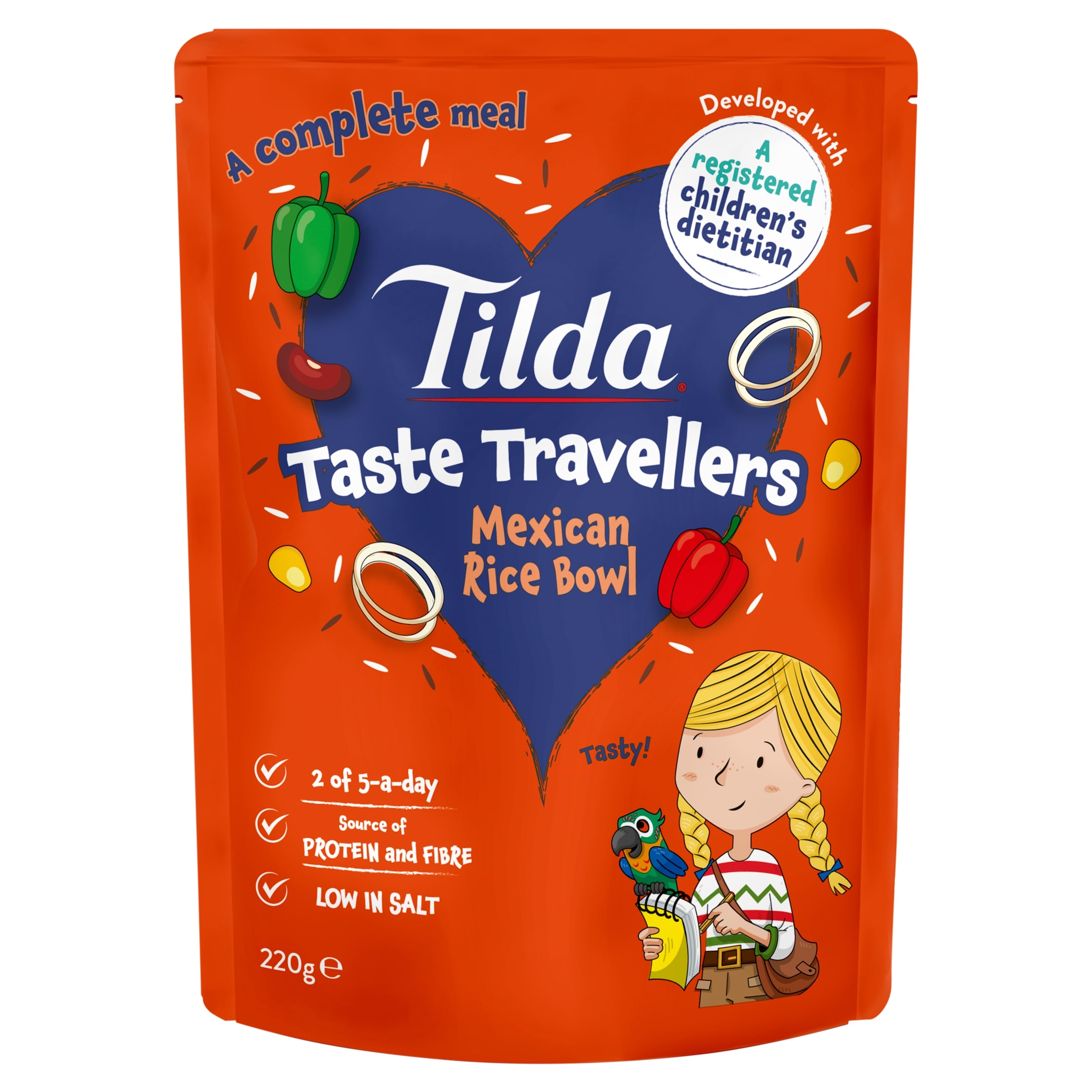 Tilda Kids Taste Travellers Mexican Rice Bowl 220g