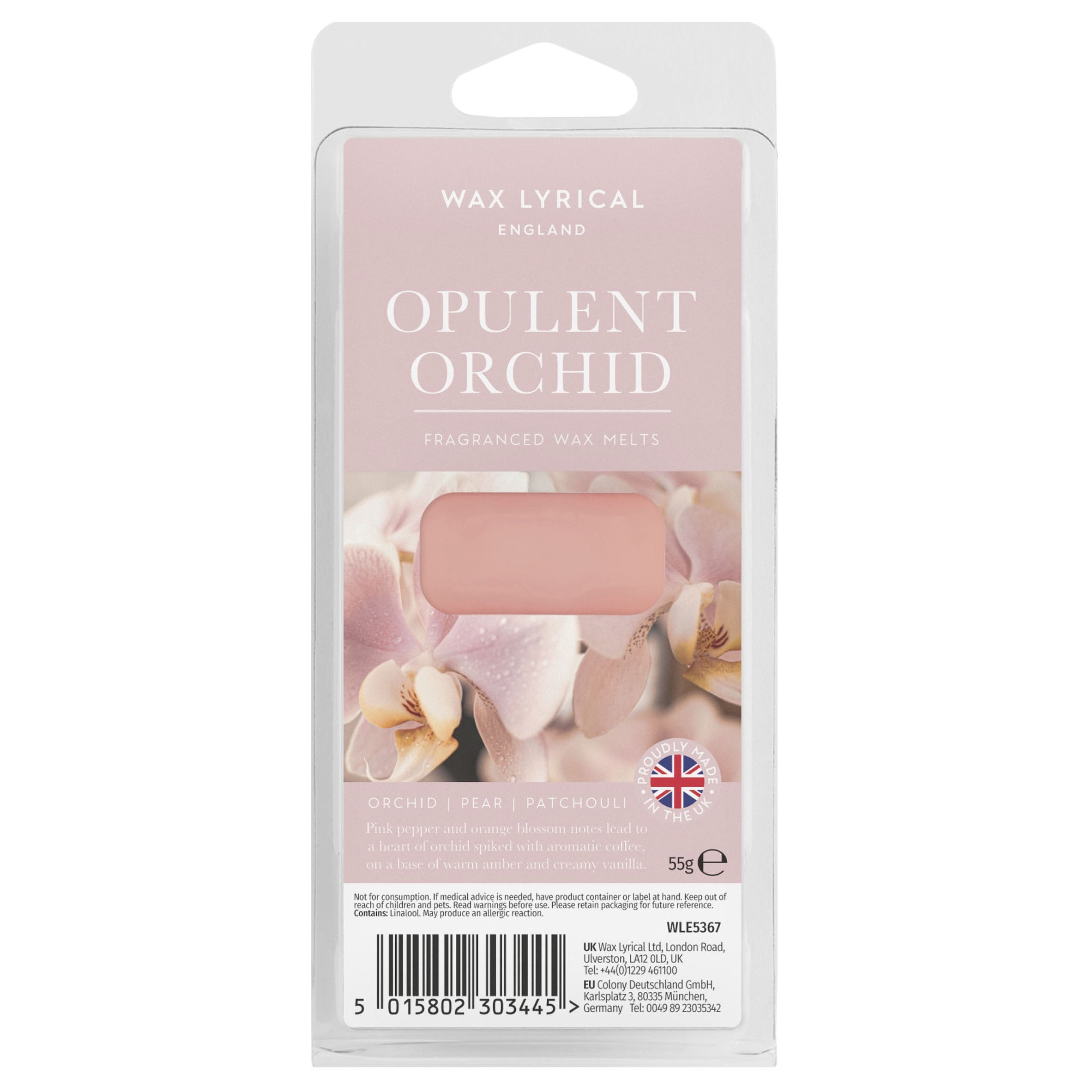 Wax Lyrical England Opulent Orchid Wax Melt 55G
