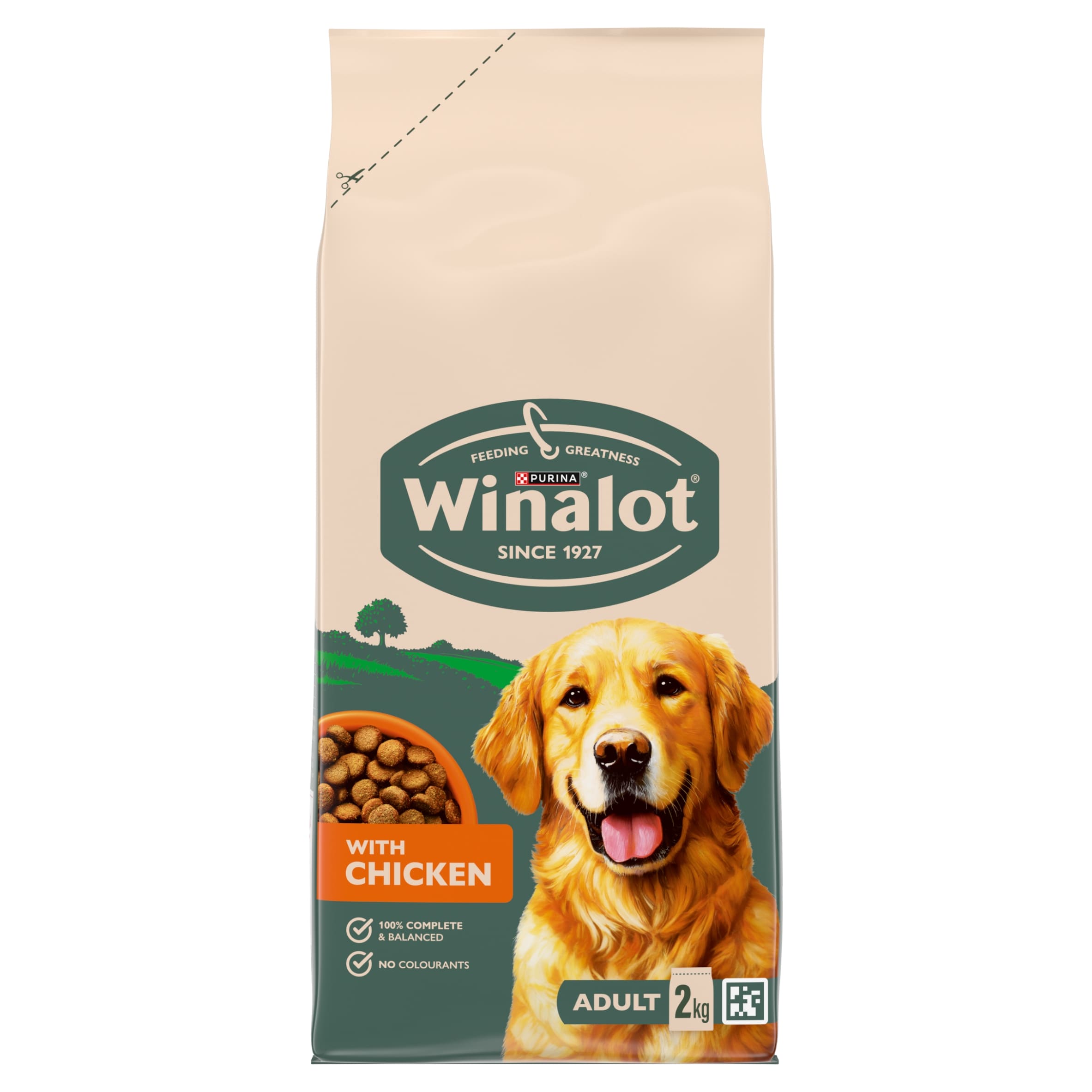 WINALOT Chicken Dry Dog Food 2kg thumbnail 2