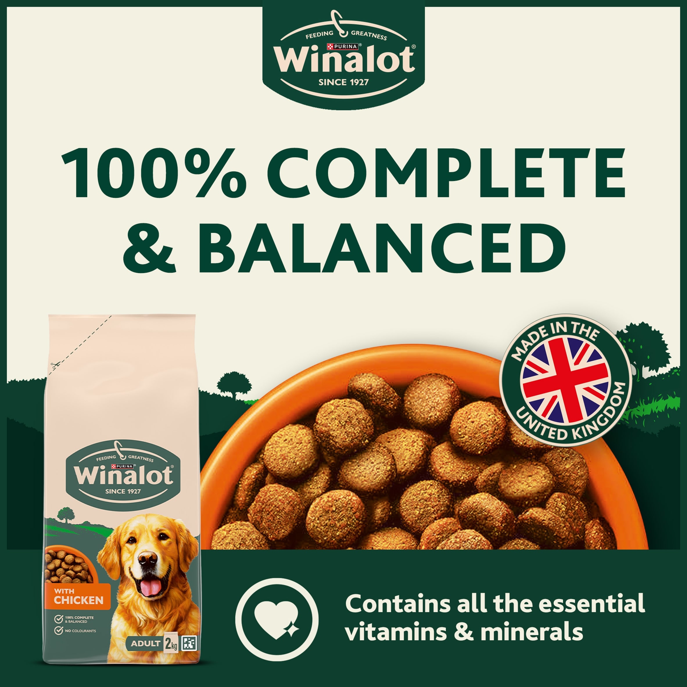 WINALOT Chicken Dry Dog Food 2kg thumbnail 3