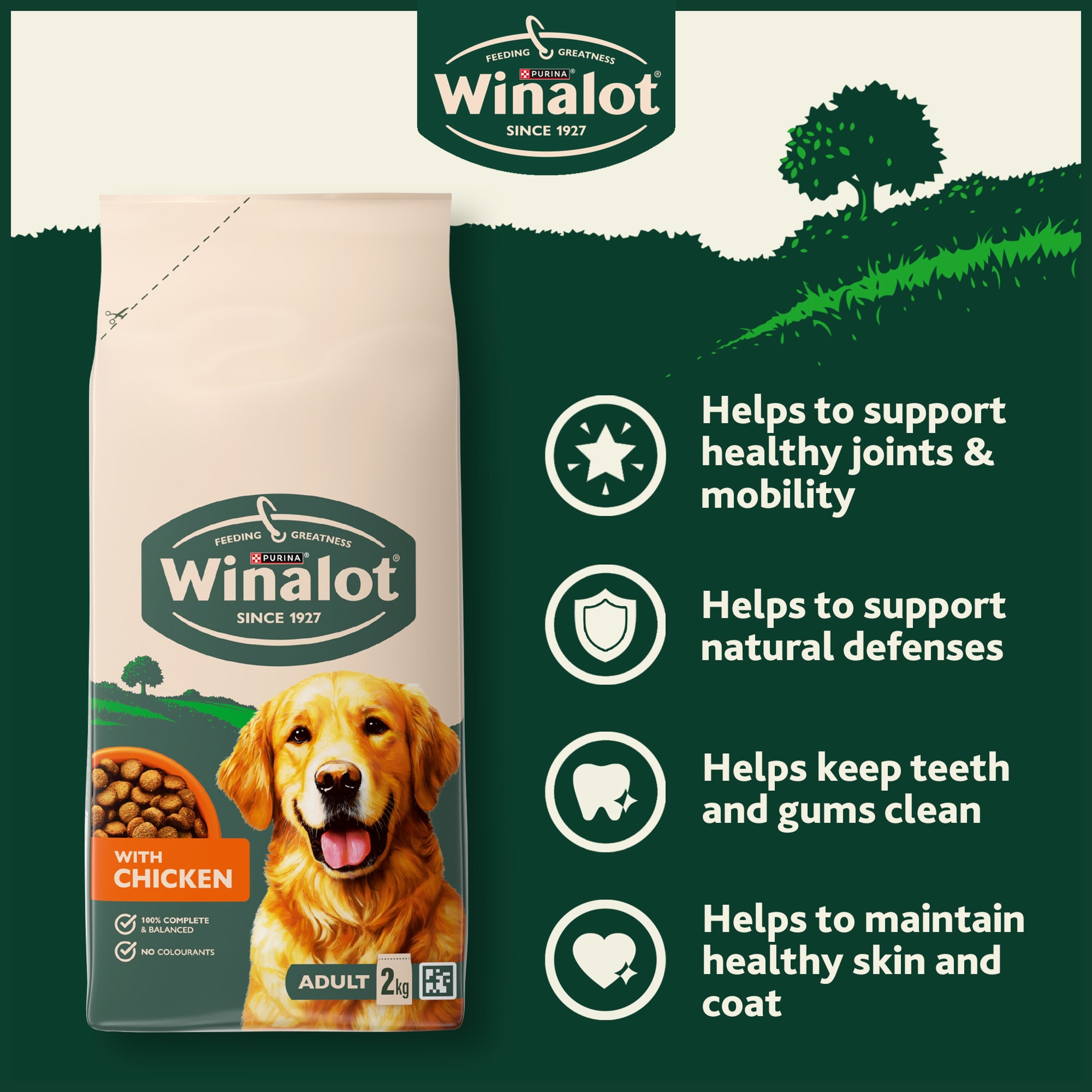 WINALOT Chicken Dry Dog Food 2kg thumbnail 4
