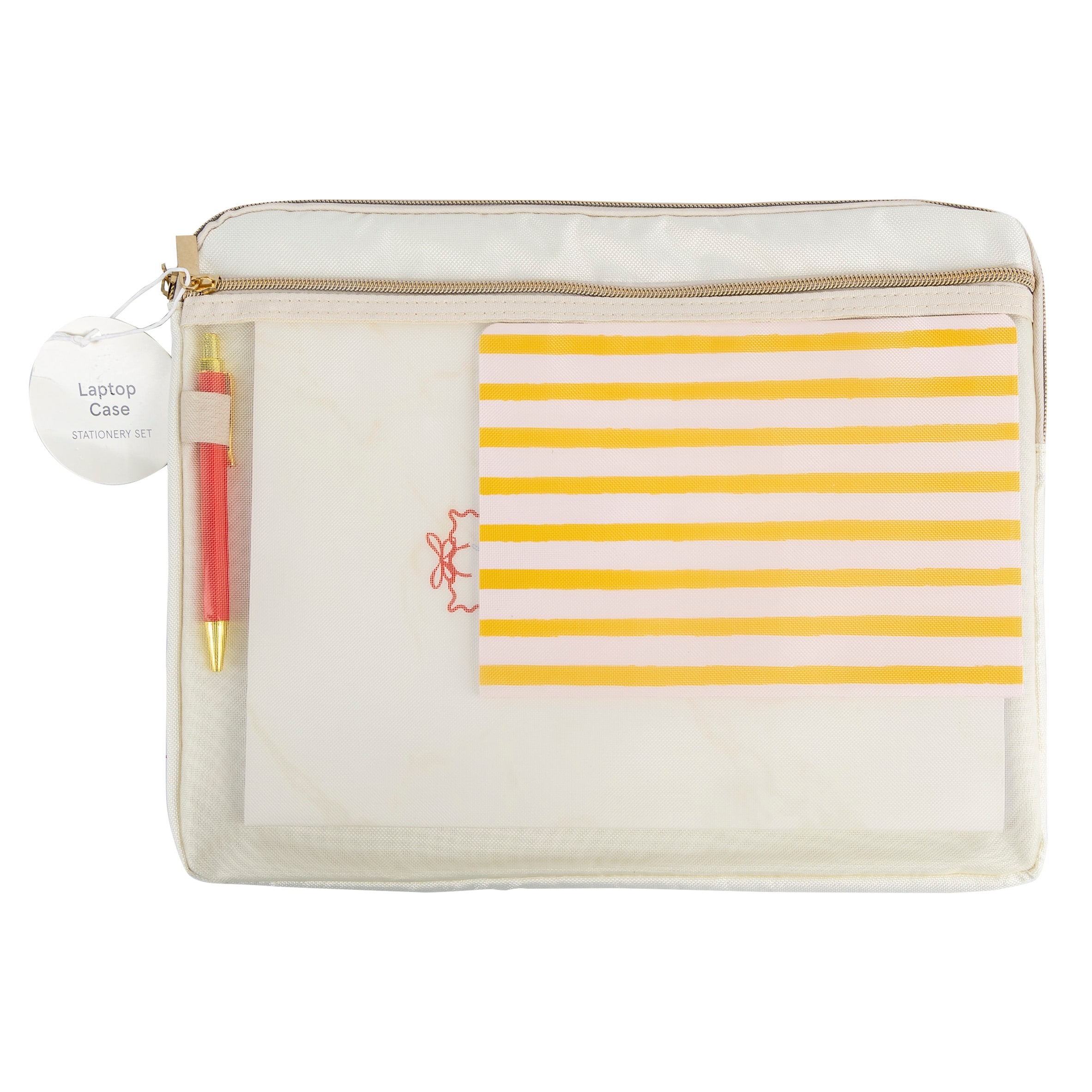 Gingham Bow Laptop Case & Stationery set