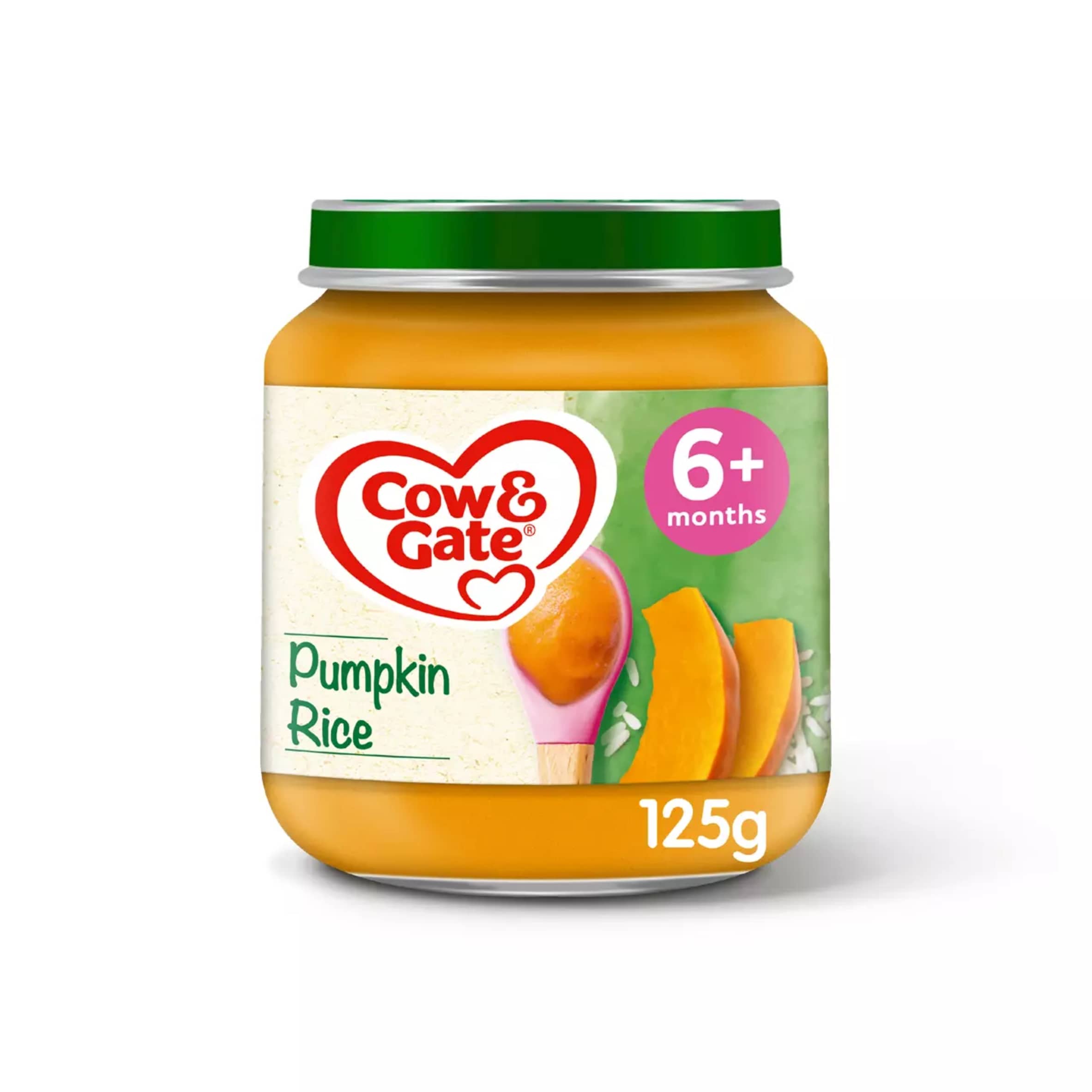Cow & Gate Pumpkin Rice Baby Food Snack Jar 4+ Months