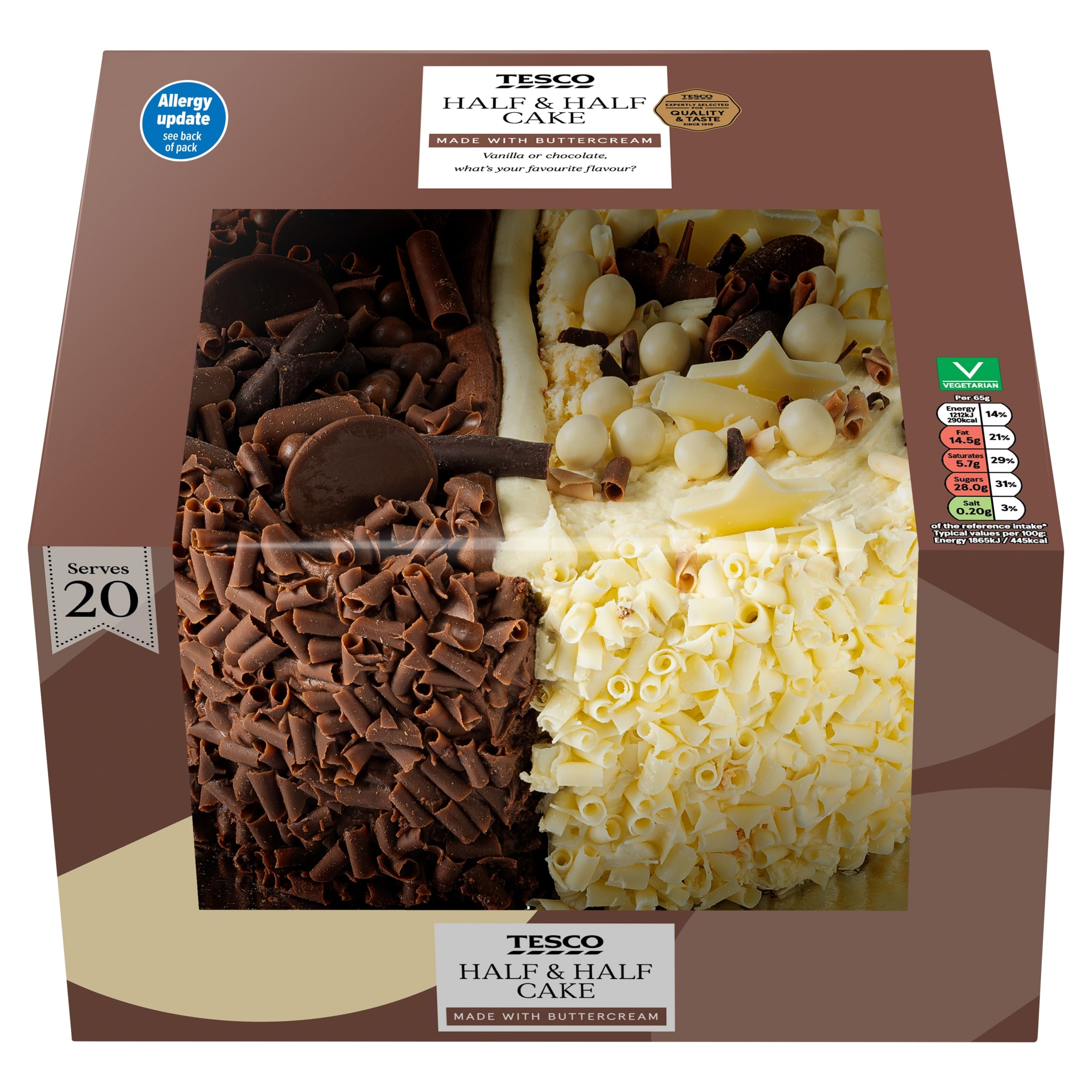 Tesco Half & Half Cake