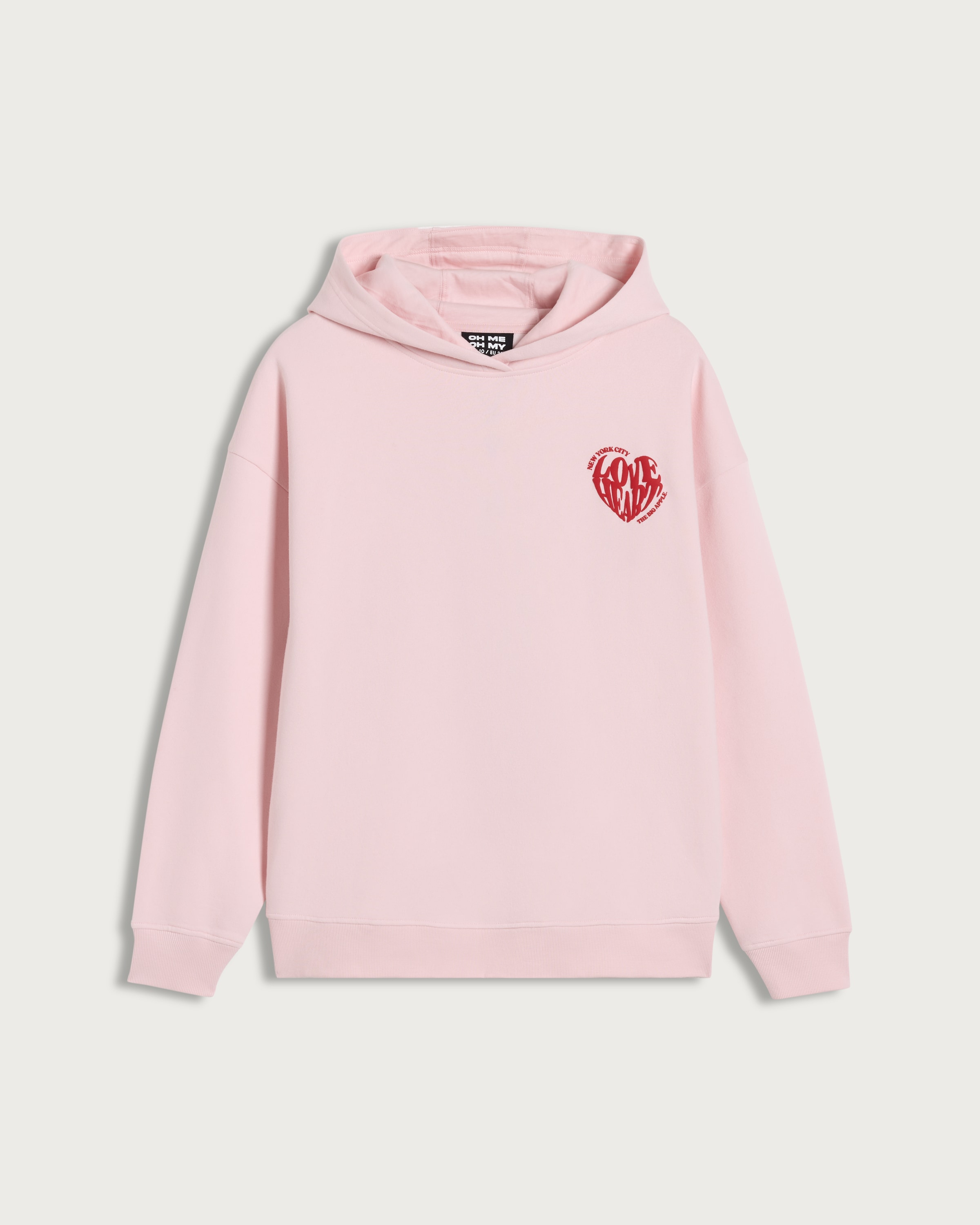 OH ME OH MY Cotton Rich Oversized Fit Co-ord Hoodie in Pink thumbnail 4