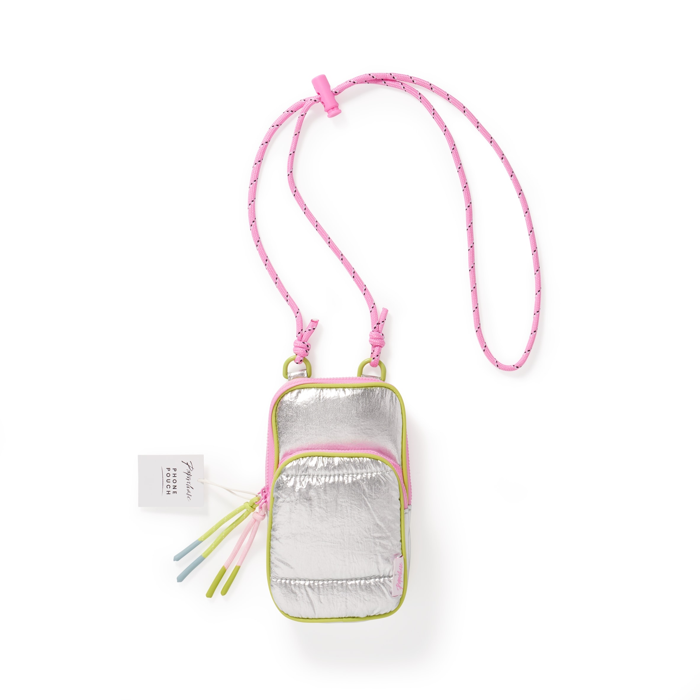 Paperchase Something Sweet Padded Silver Phone Pouch