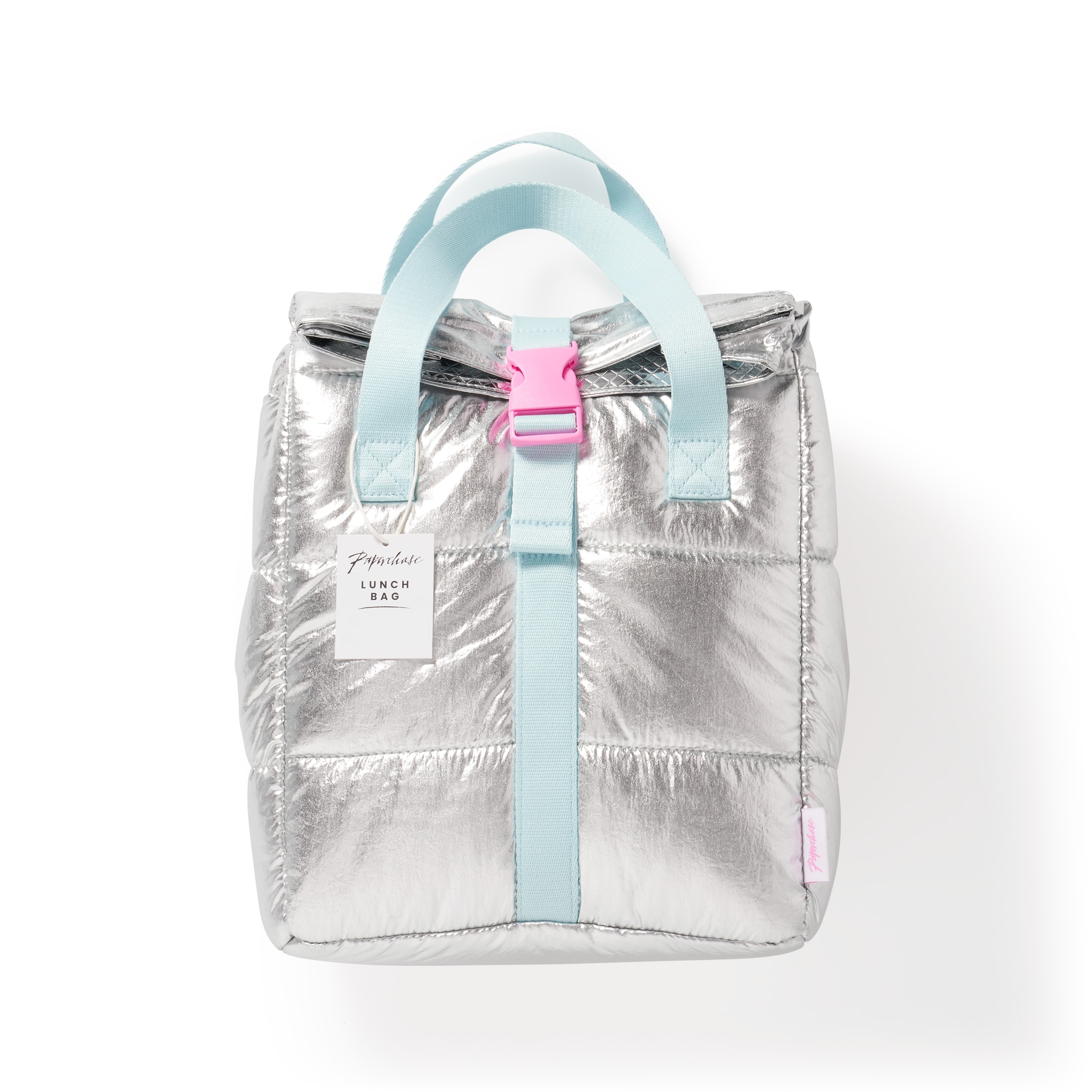 Paperchase Something Sweet Padded Silver Lunch Bag