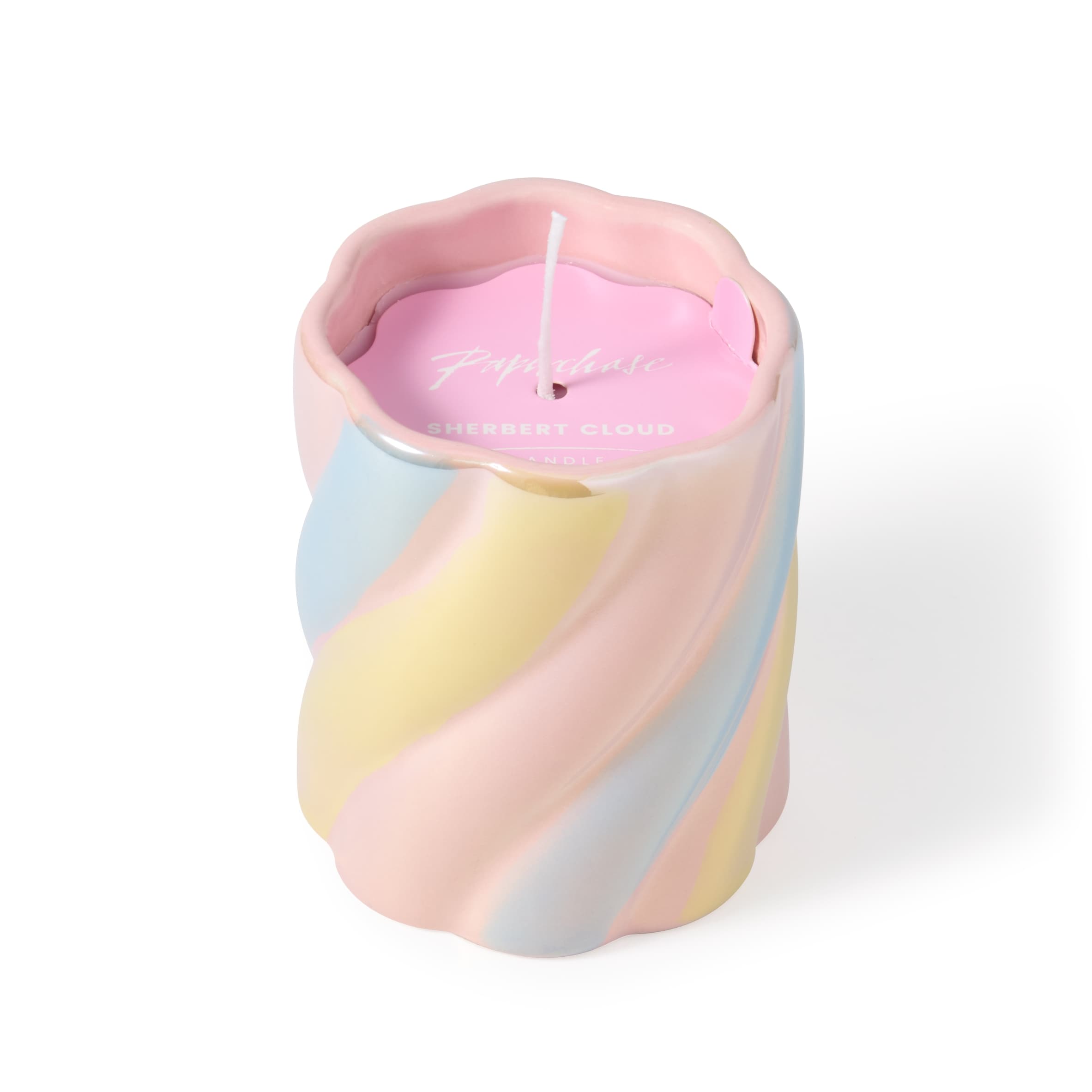Paperchase Something Sweet Spiral Pastel Candle 170g