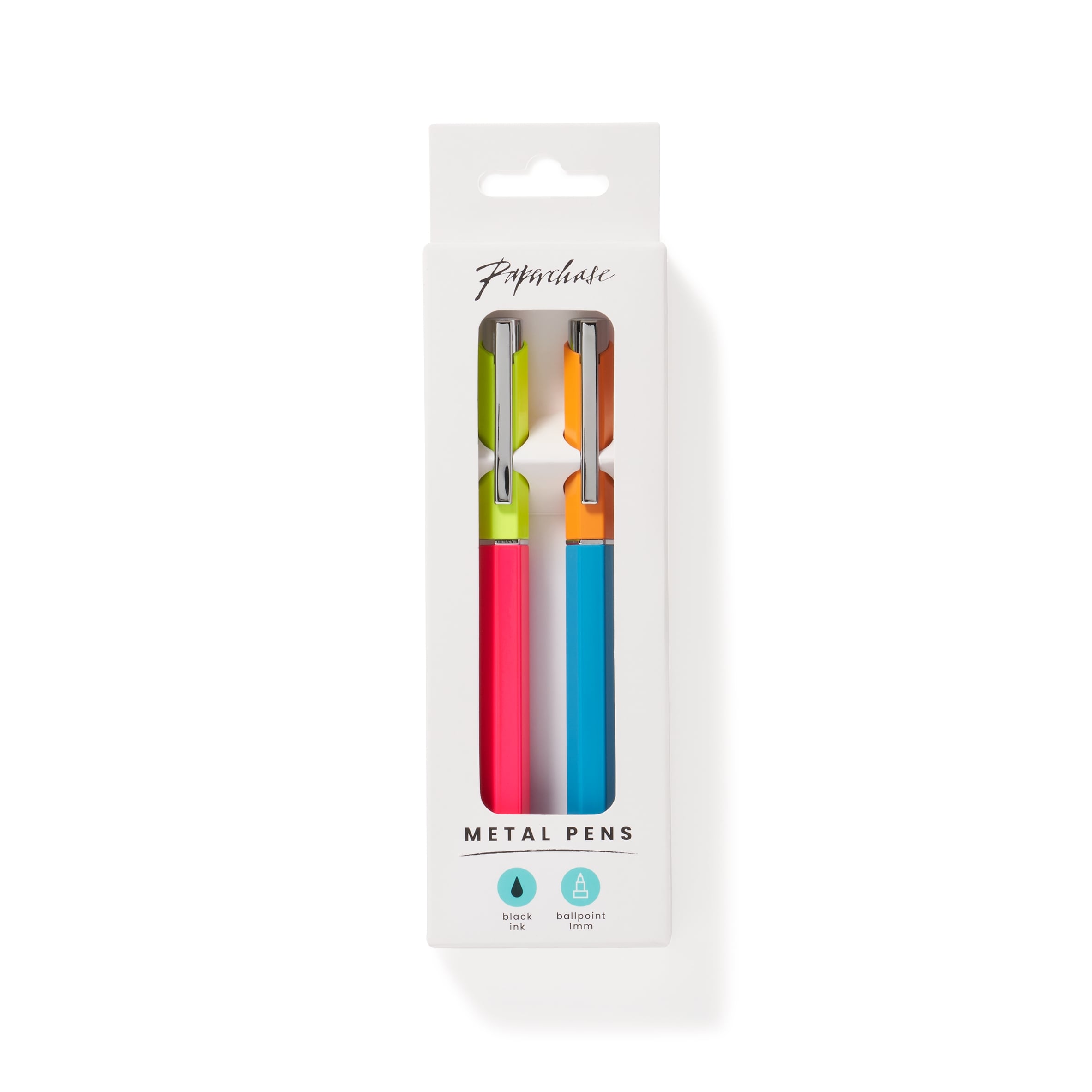 Paperchase Hexagonal Barrel Metal Pen 2pack