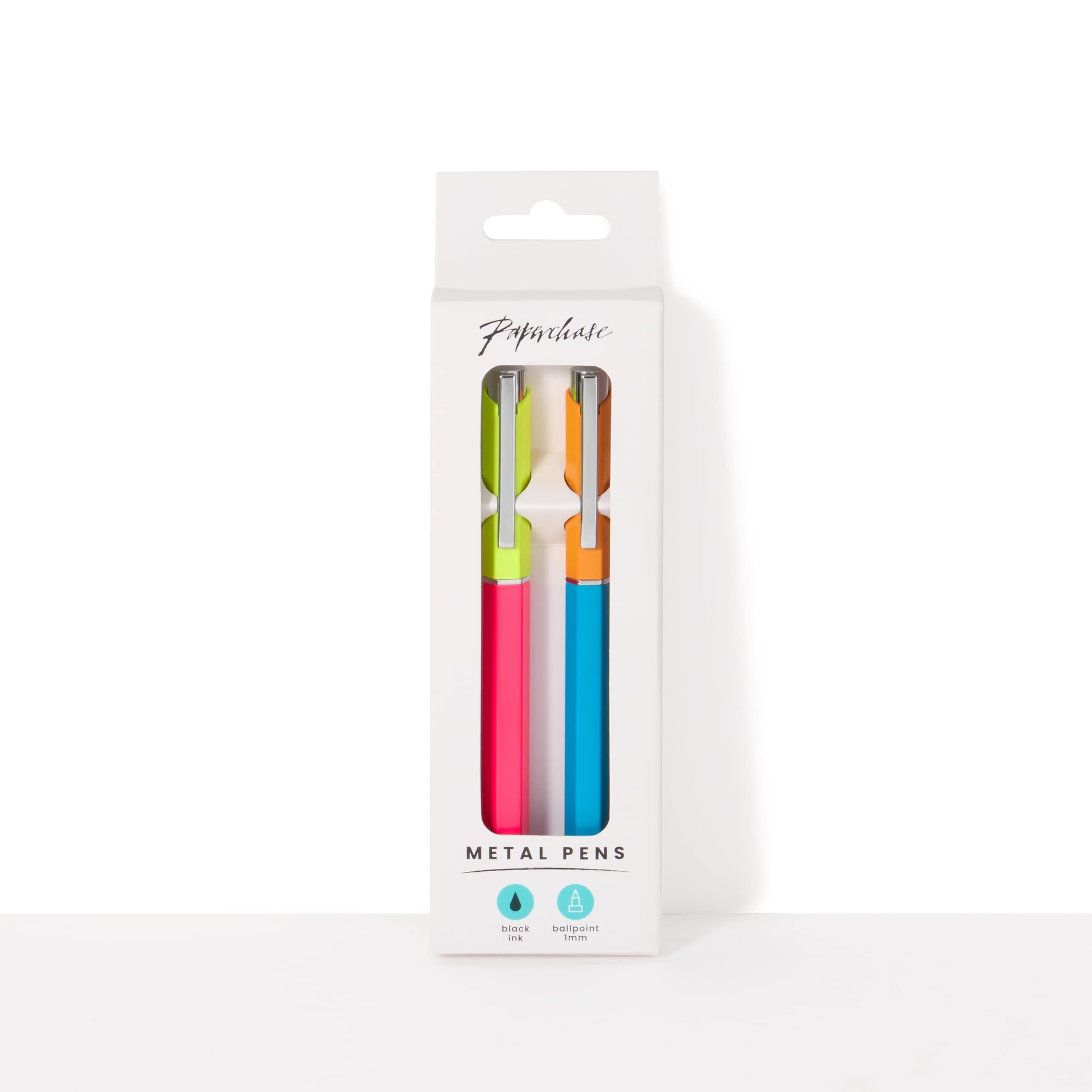 Paperchase Hexagonal Barrel Metal Pen 2pack thumbnail 2