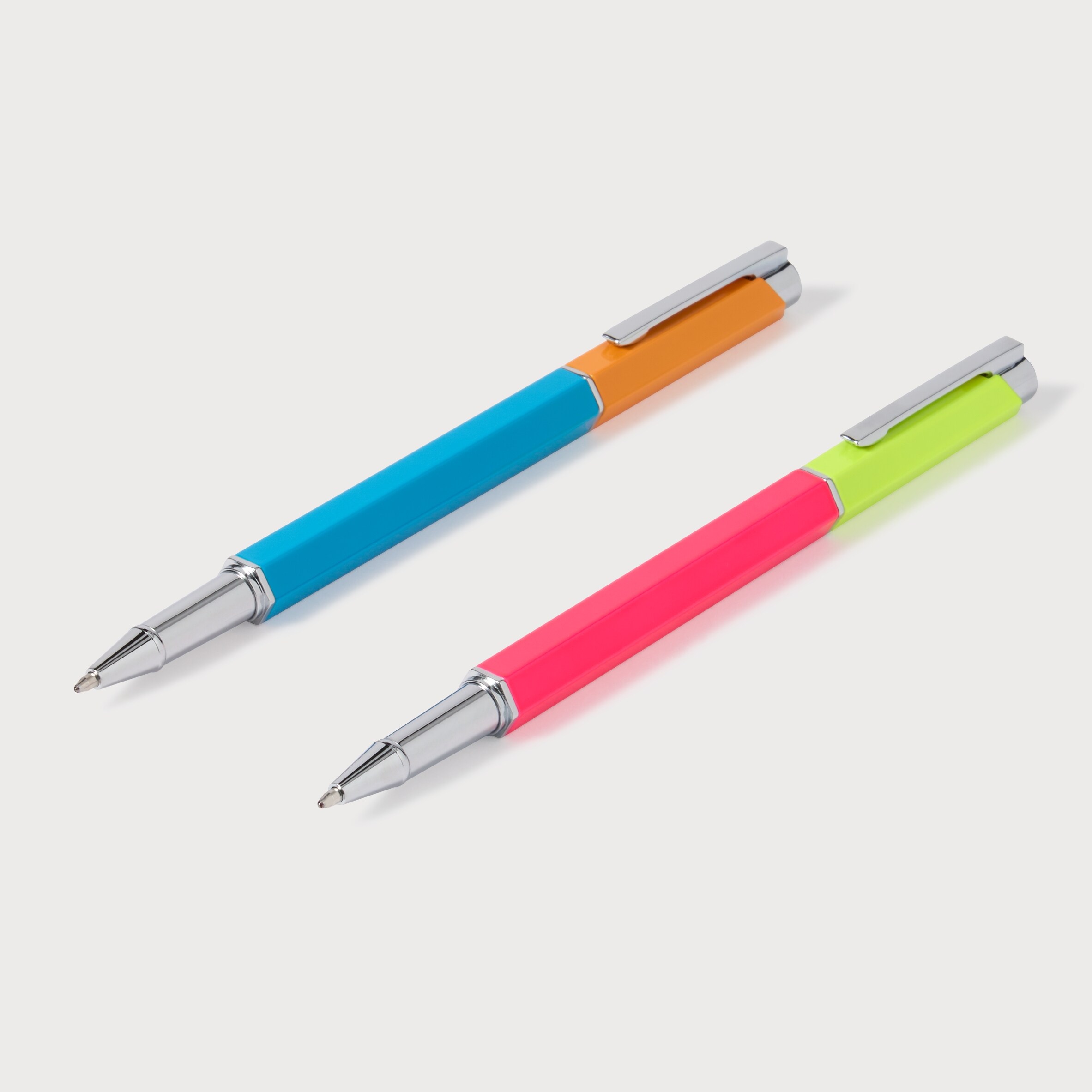 Paperchase Hexagonal Barrel Metal Pen 2pack thumbnail 3