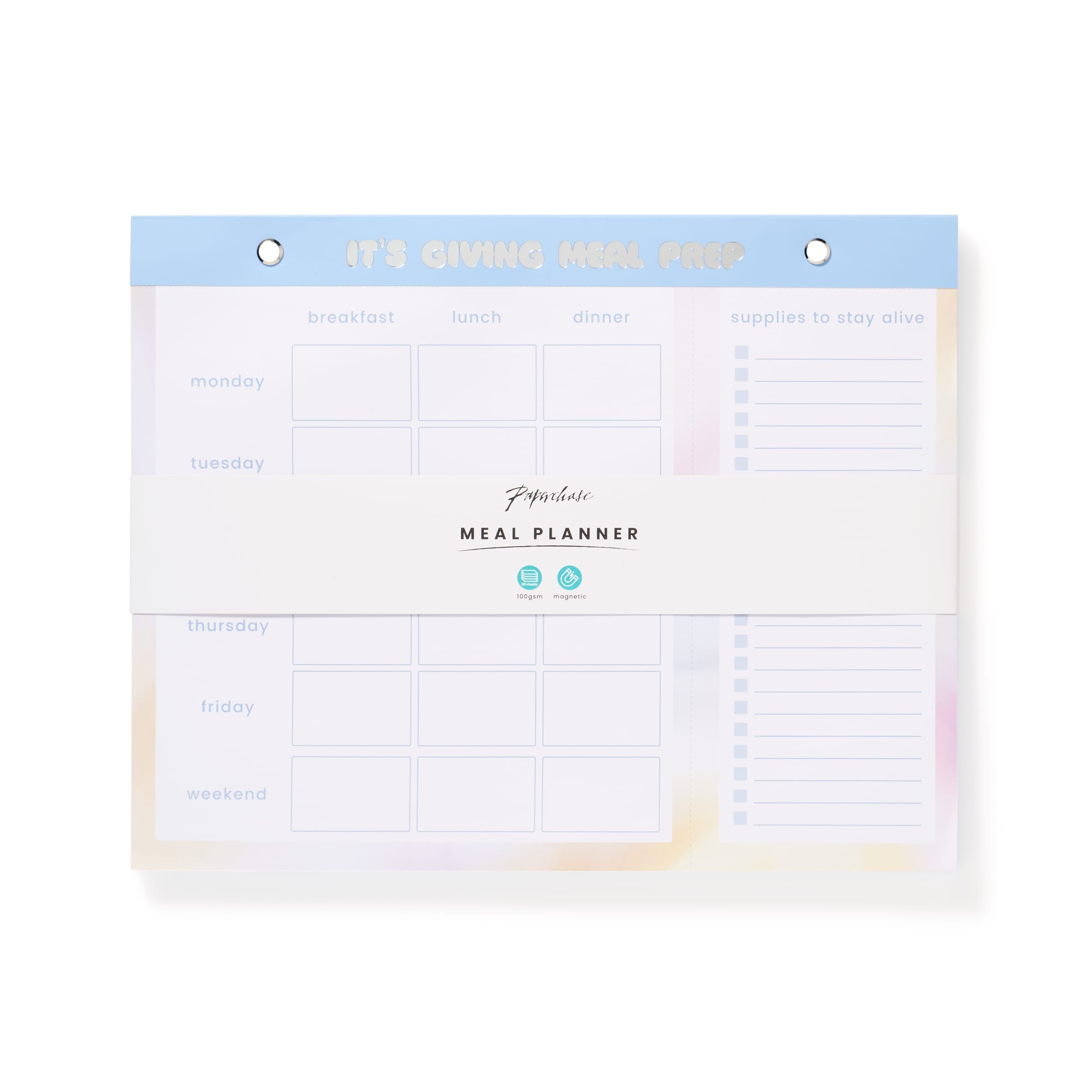 Paperchase Something Sweet Meal Prep Planner