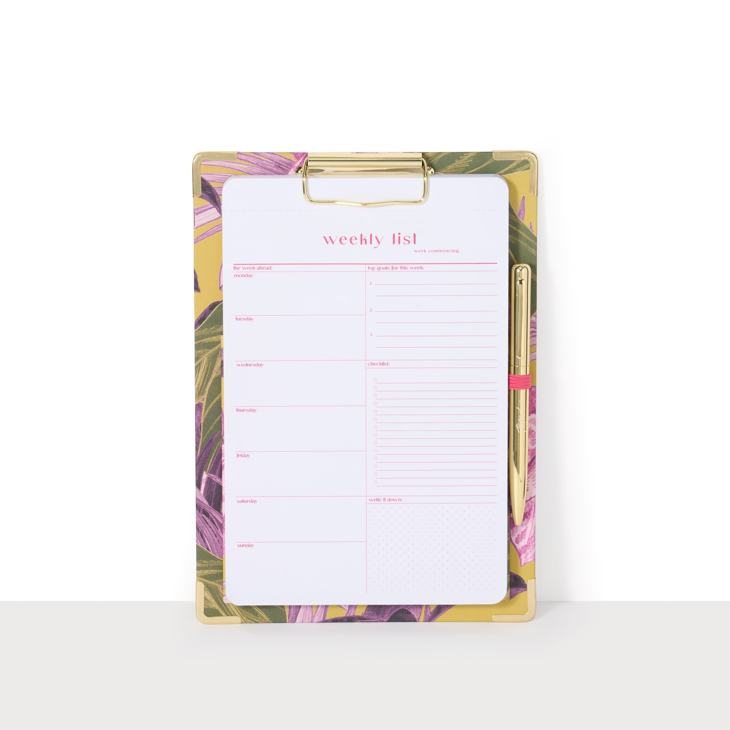 Paperchase Tropic Like its Hot Clipboard includes pen thumbnail 2