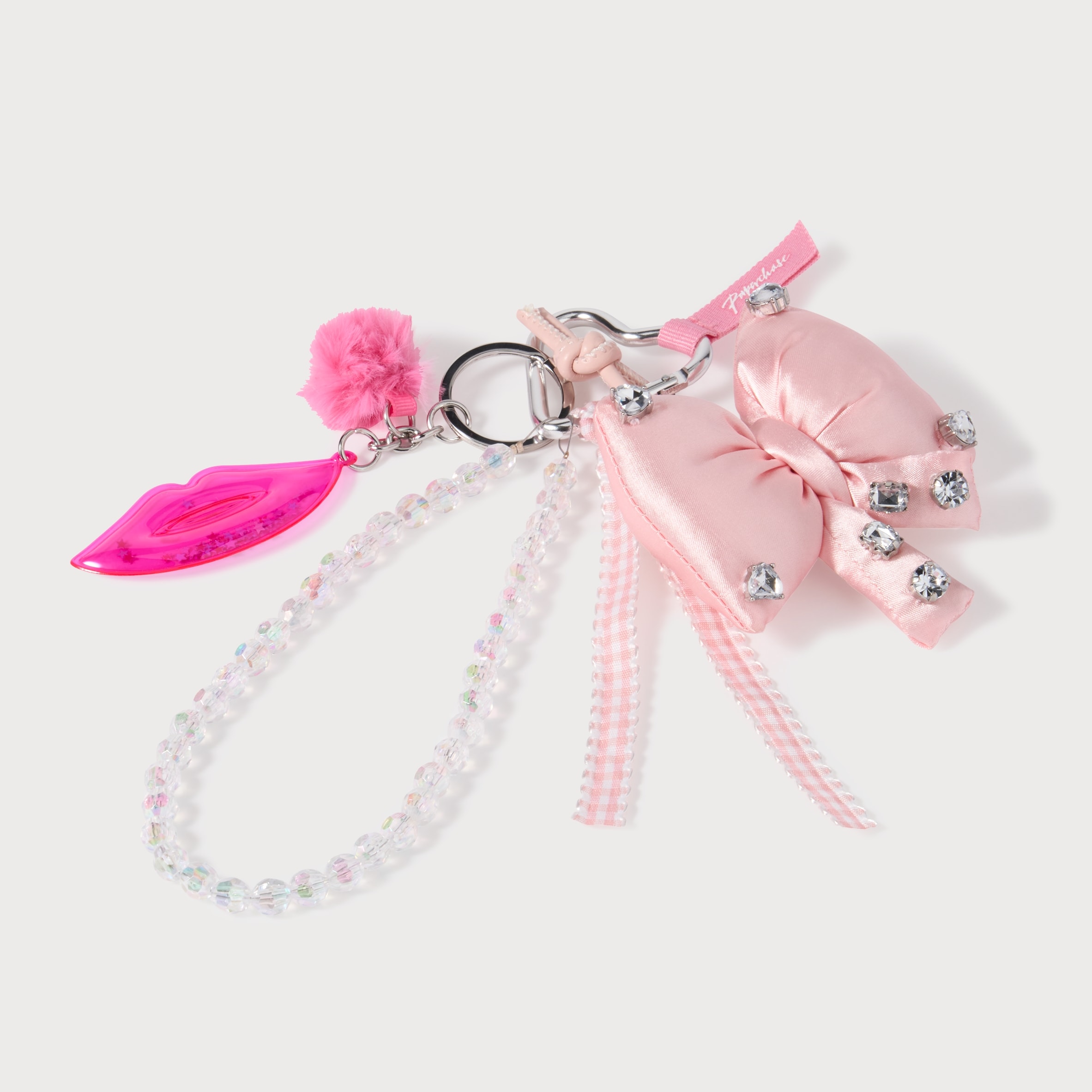 Paperchase Pom Pom Heart Keyring thumbnail 3