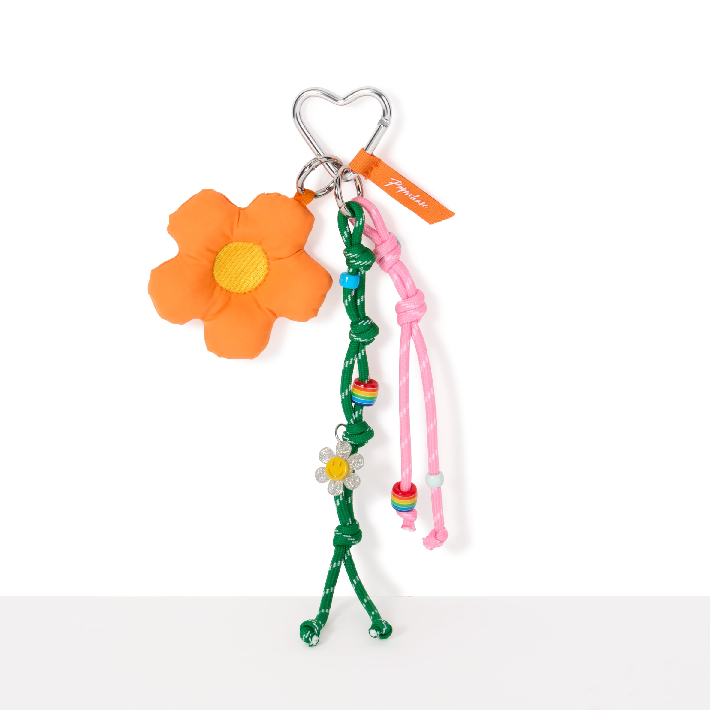 Paperchase Orange Flower Keyring thumbnail 2