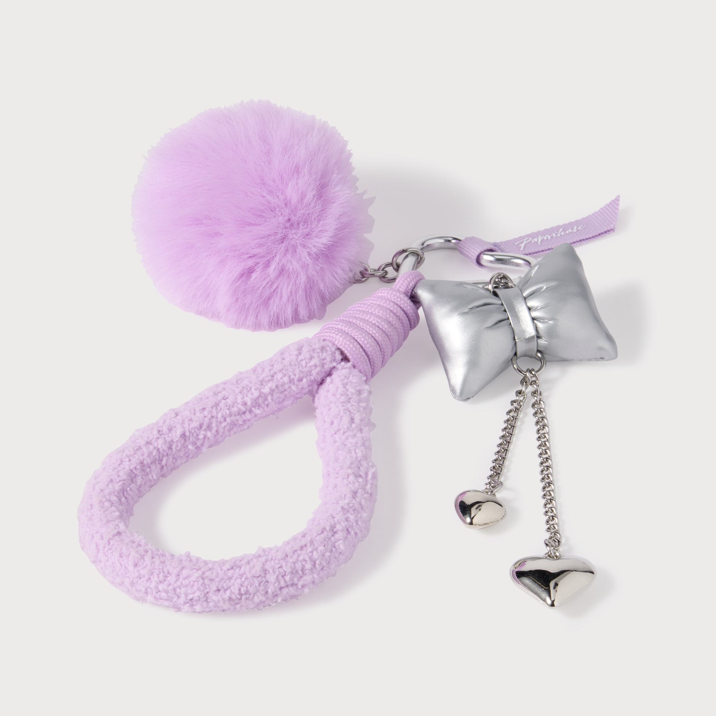 Paperchase Lilac Pom Pom Keyring thumbnail 3