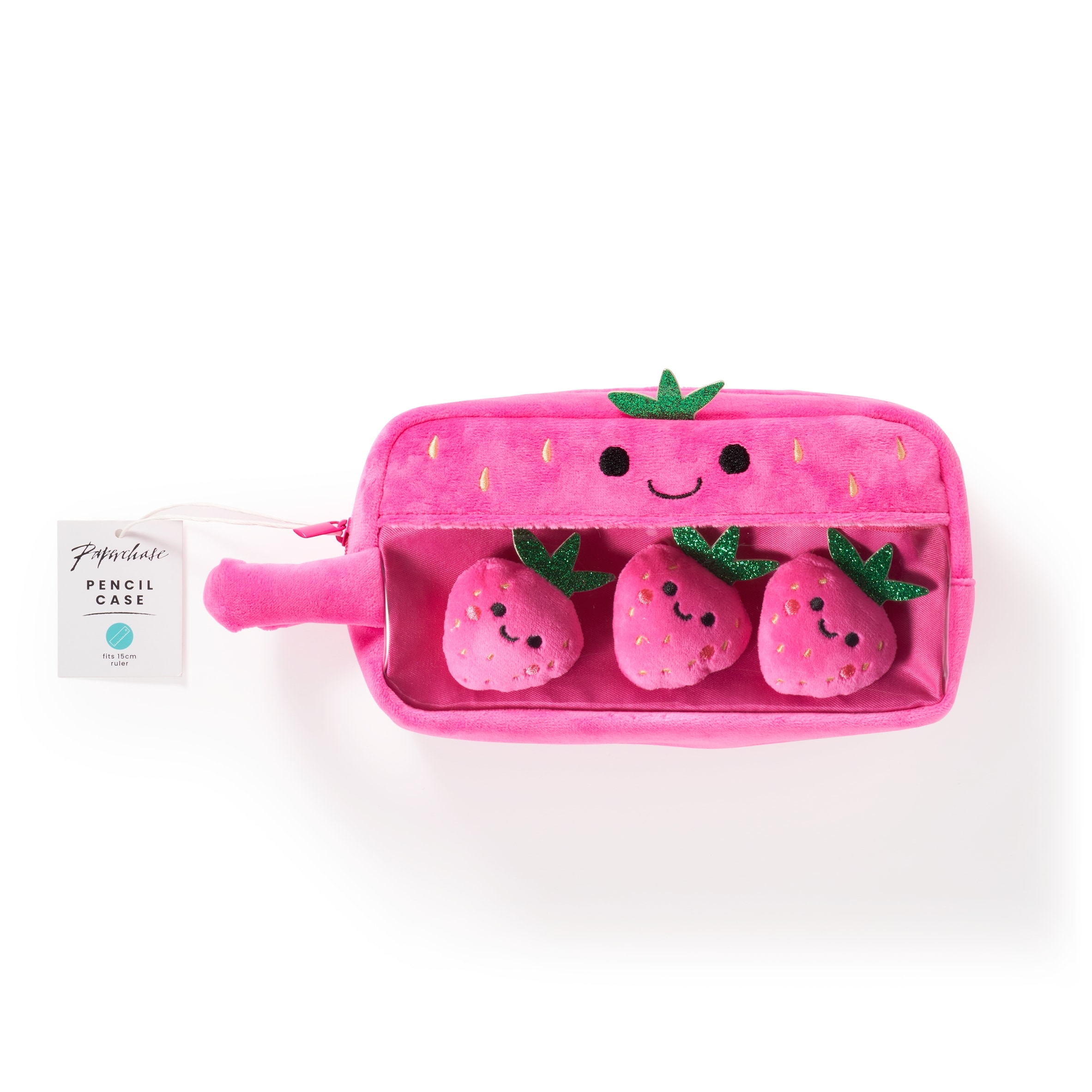 Paperchase Strawberry Plush Pencil Case