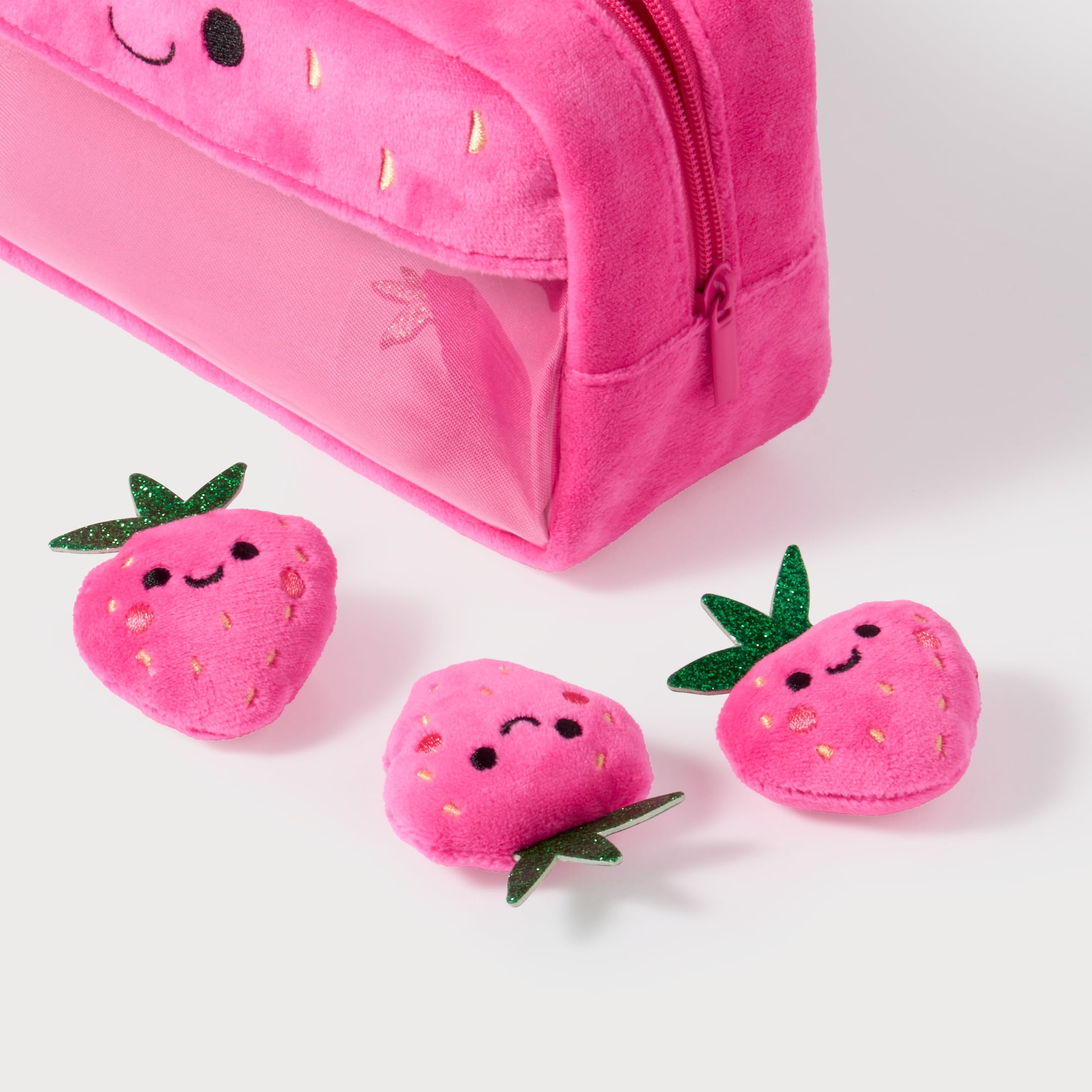 Paperchase Strawberry Plush Pencil Case thumbnail 4