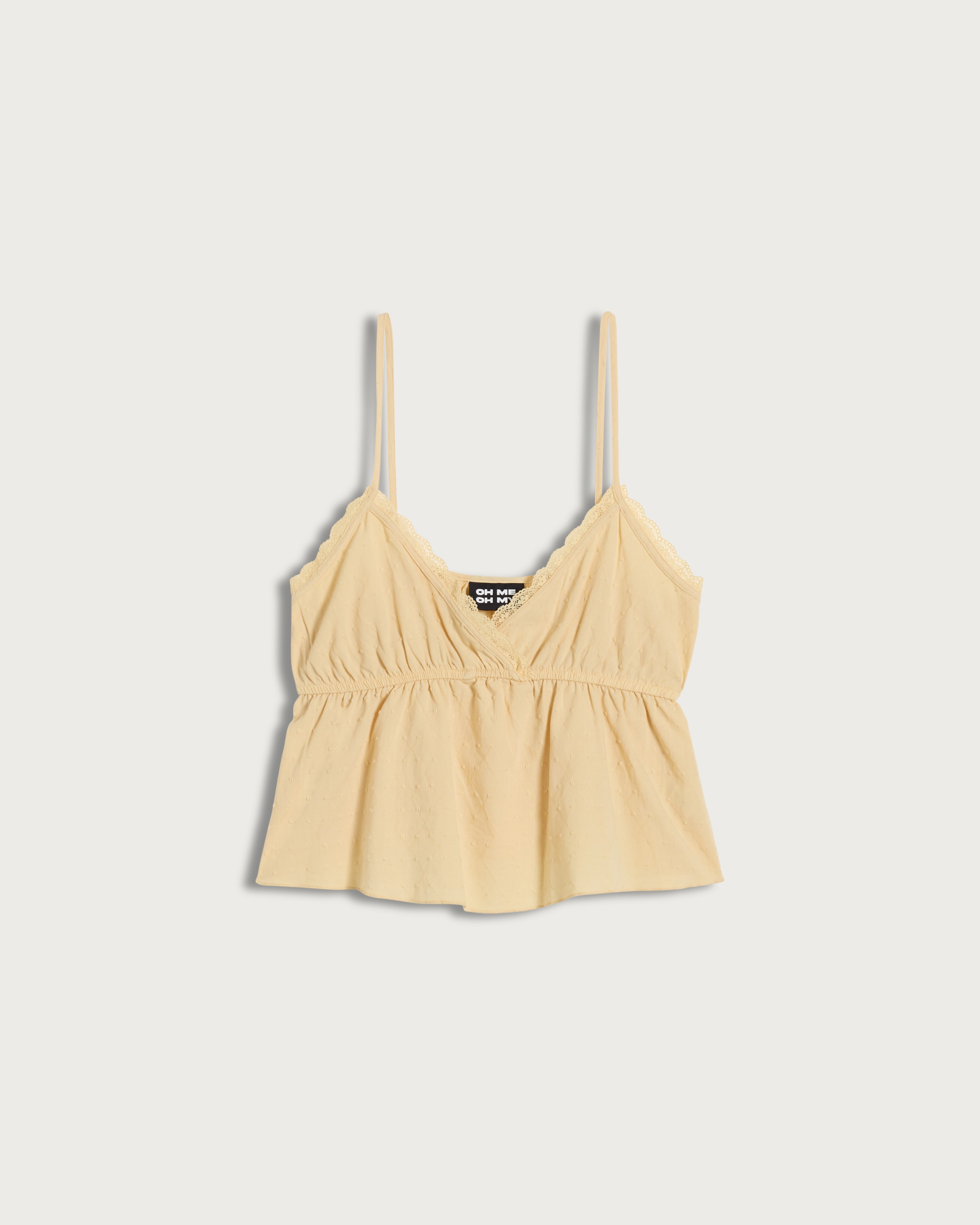 OH ME OH MY Lace Trim Cami Vest in Yellow thumbnail 4
