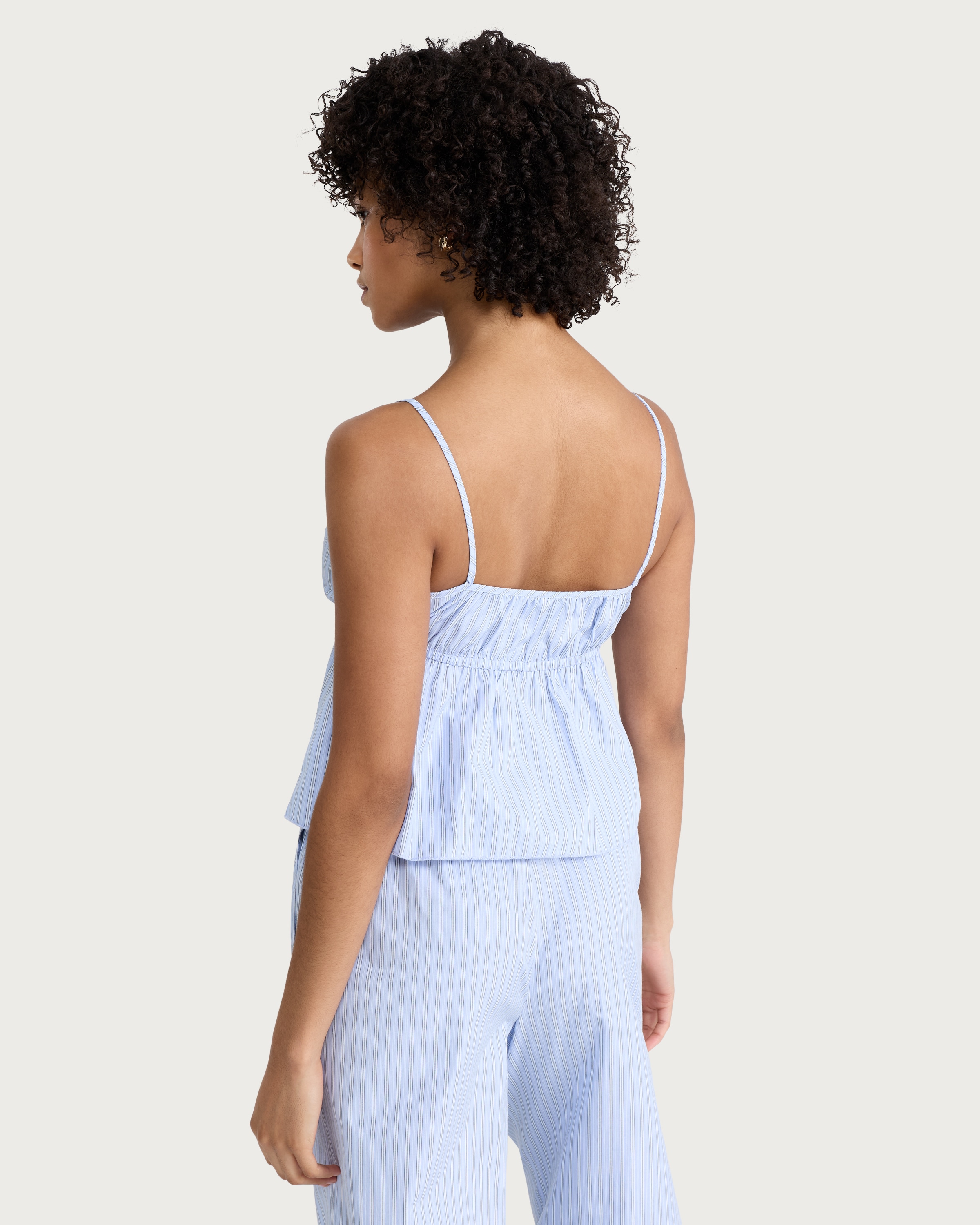 OH ME OH MY Lace Trim Cami Vest in Blue thumbnail 3