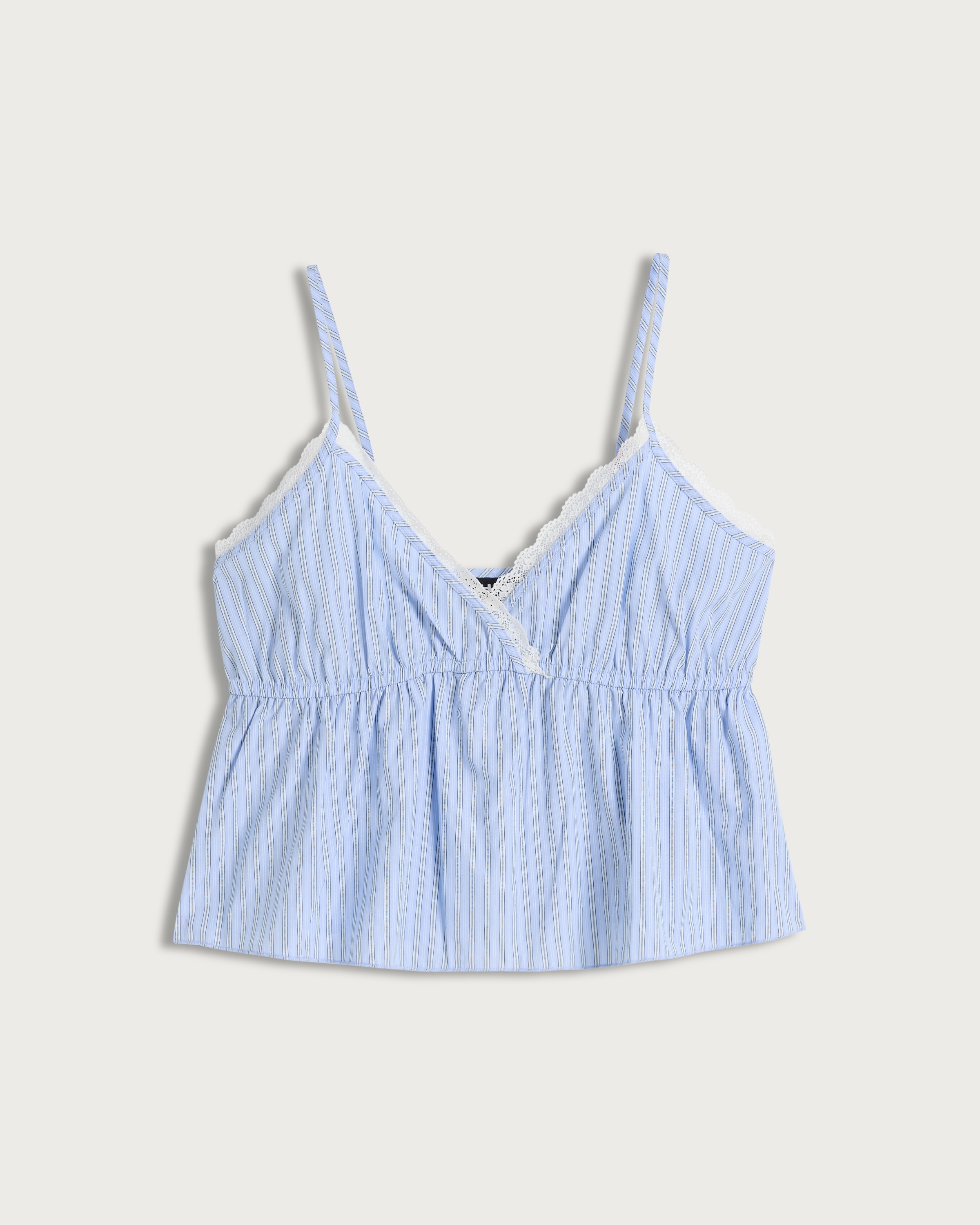 OH ME OH MY Lace Trim Cami Vest in Blue thumbnail 4