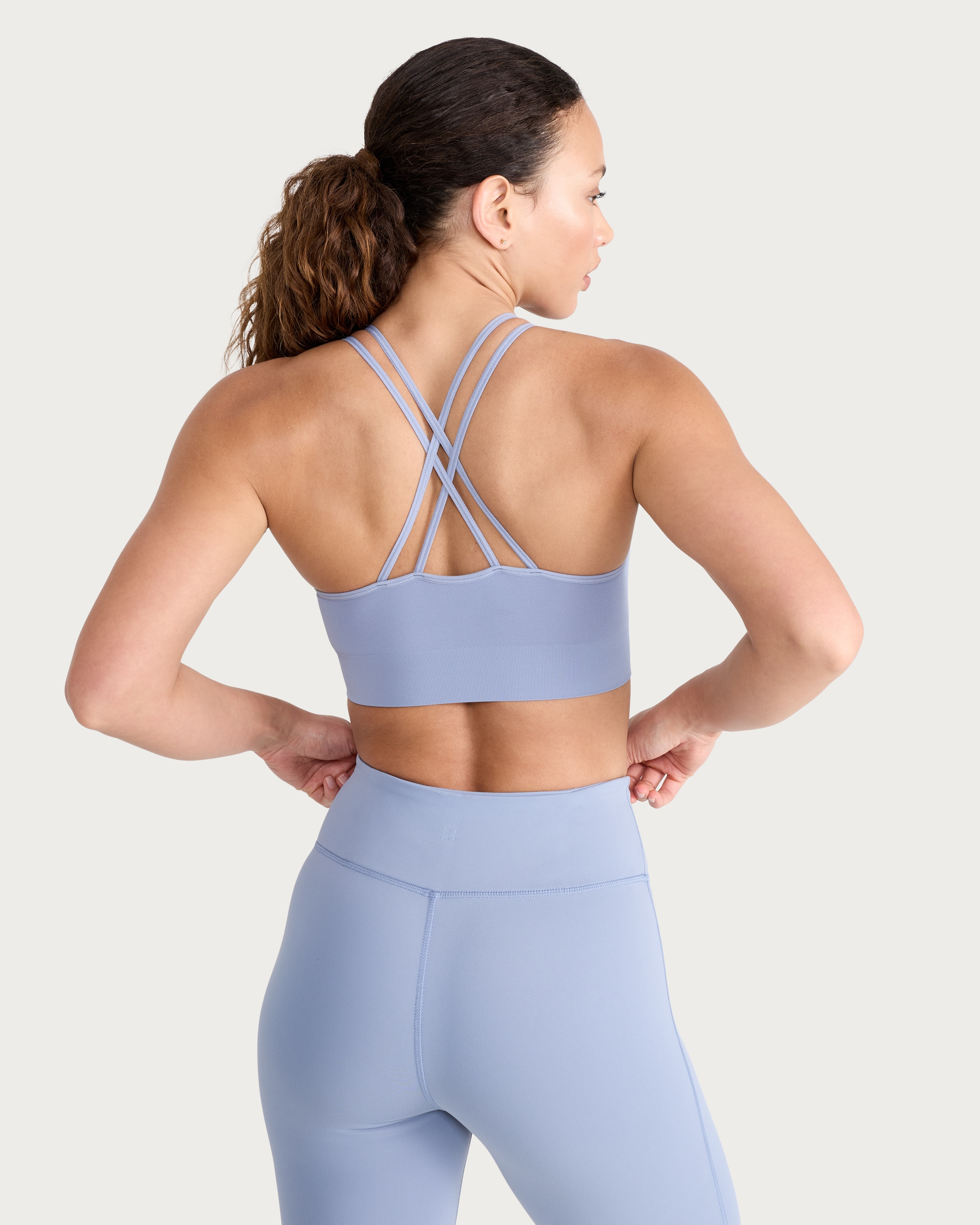 F&F Active 2-Pack Strappy Light Support Sports Bras in Multi thumbnail 3