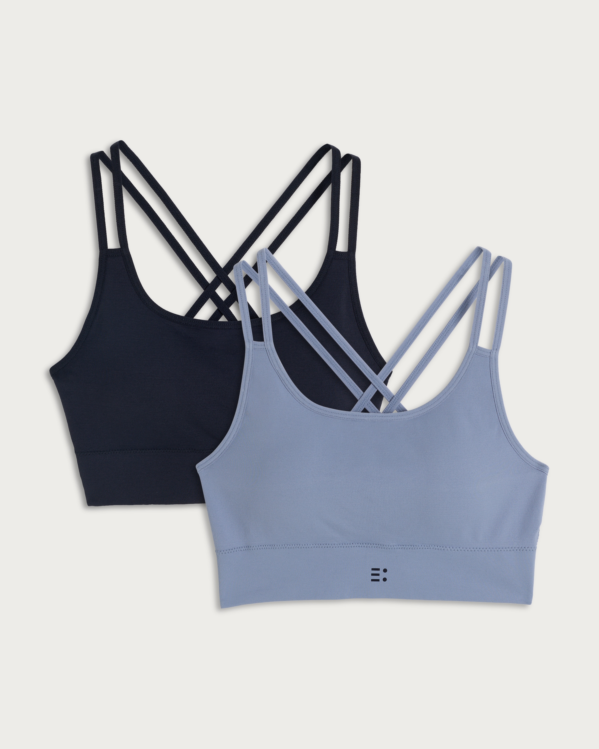 F&F Active 2-Pack Strappy Light Support Sports Bras in Multi thumbnail 4