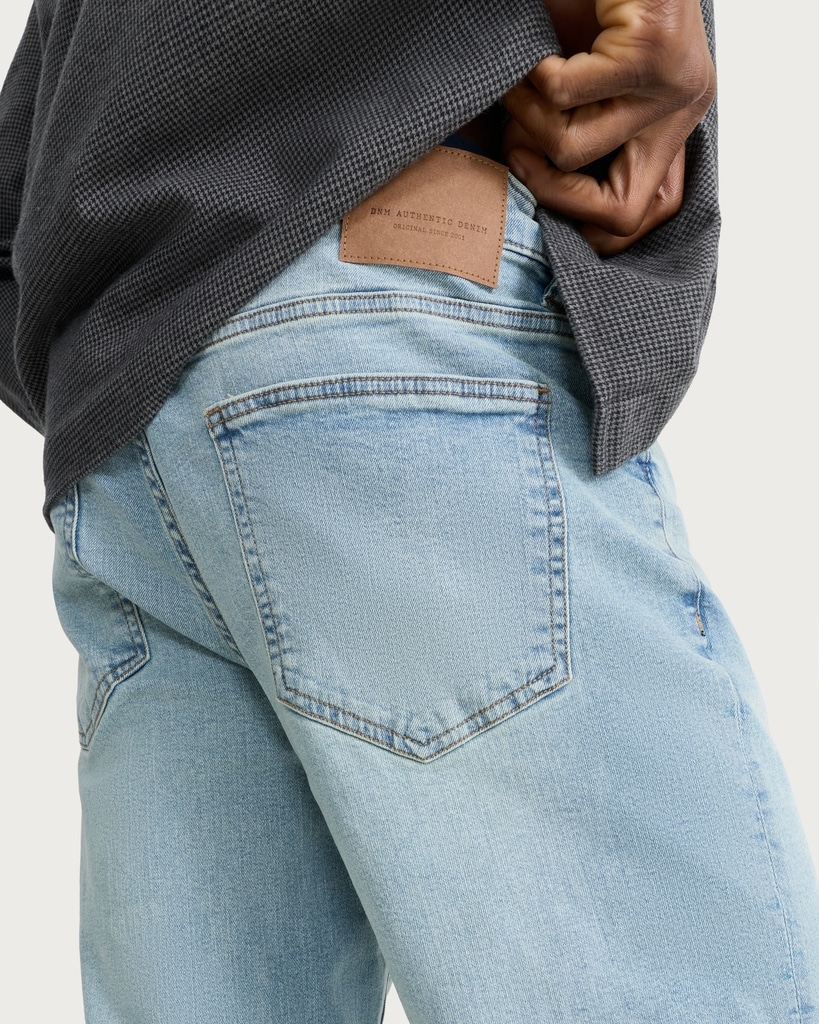 F&F Cotton Rich Relaxed Leg Jeans in Blue thumbnail 2
