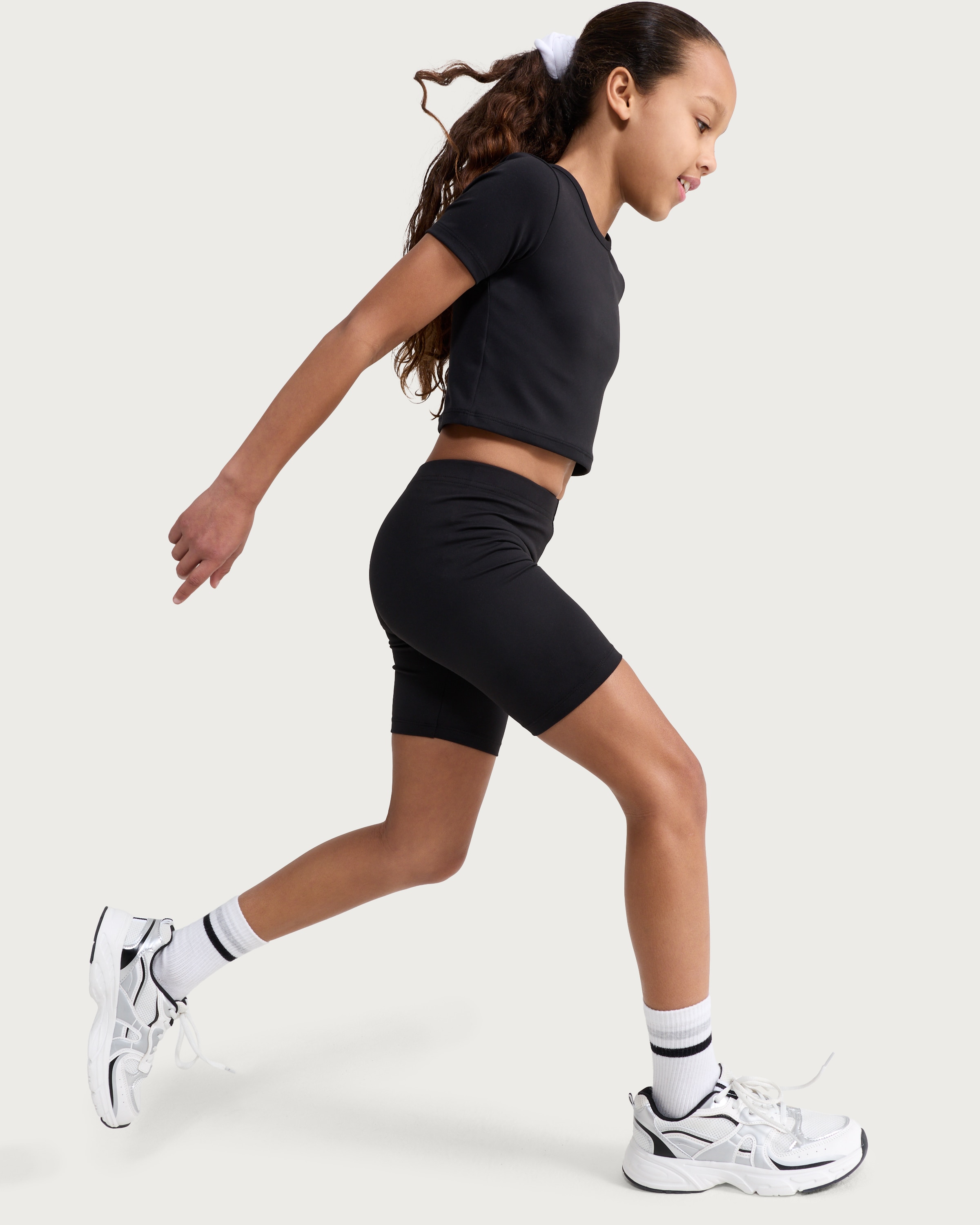 F&F Active Girls ULTRAMOVE Cycling Shorts in Black