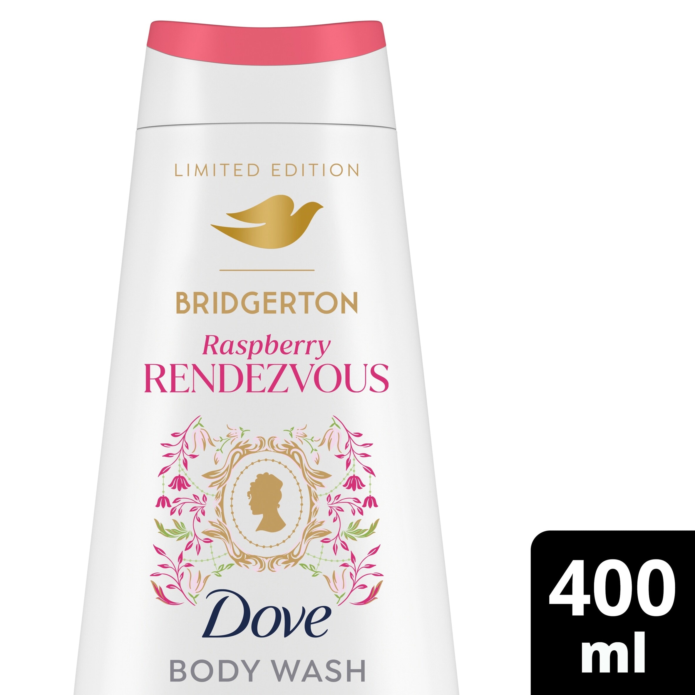 Dove Limited Edition Bridgerton Rapsberry Rendezvous Body Wash Shower Gel 400ml