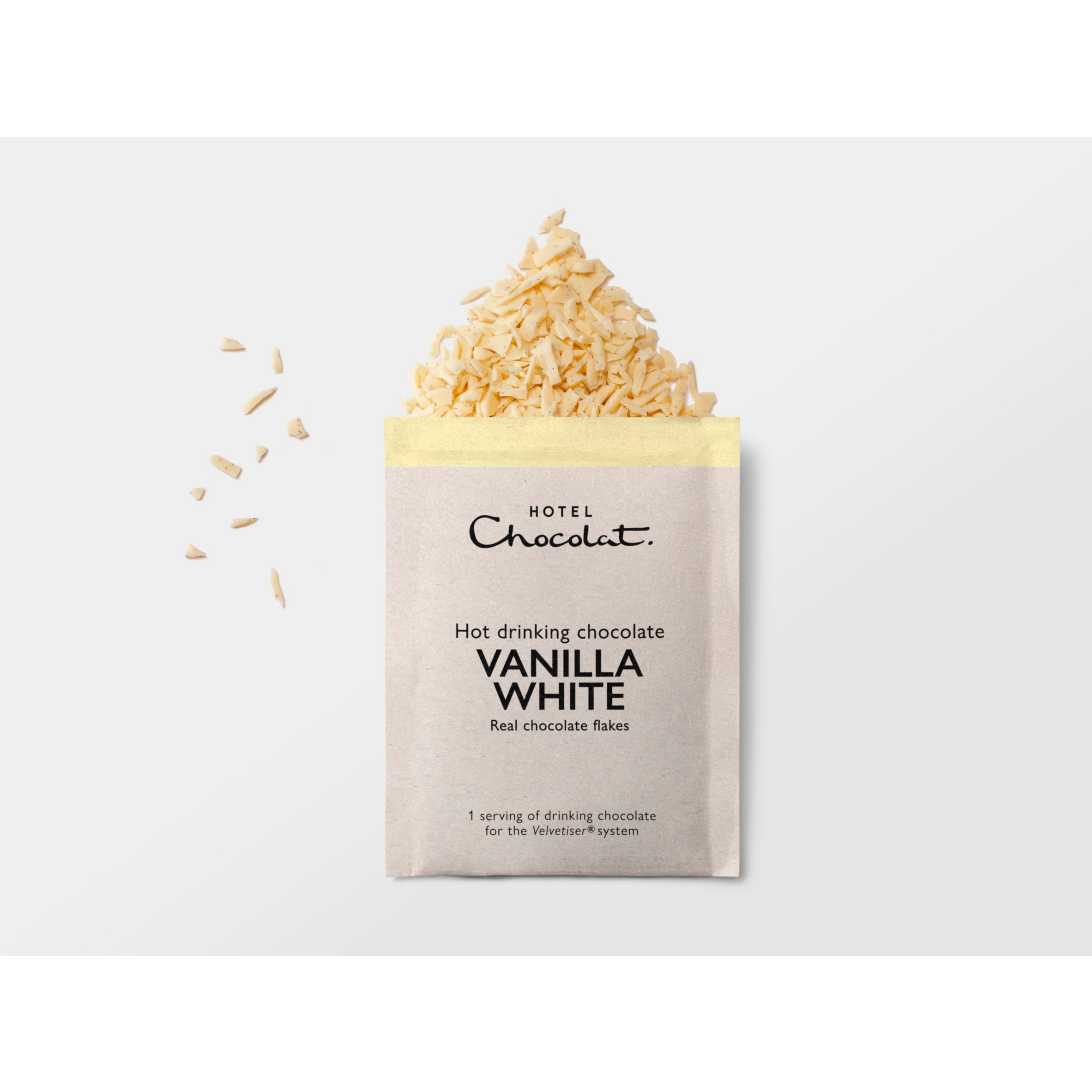 Hotel Chocolat Hot Drinking Chocolate Vanilla White 5 x 31g thumbnail 2